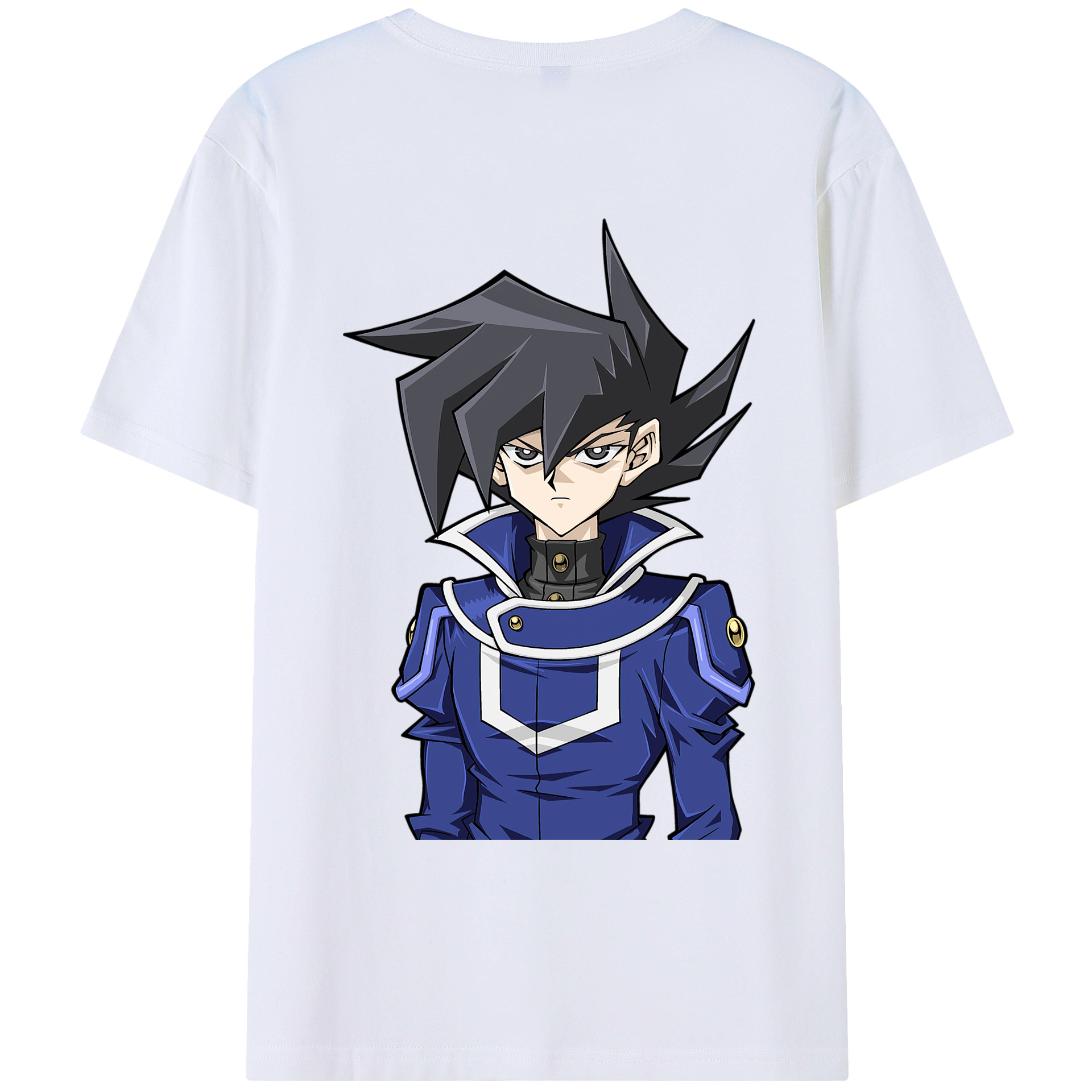 （画像用） 遊☆戯☆王 Yu-Gi-Oh! 綿100％ メンズ半袖Tシャツ（バックプリント） 通気性