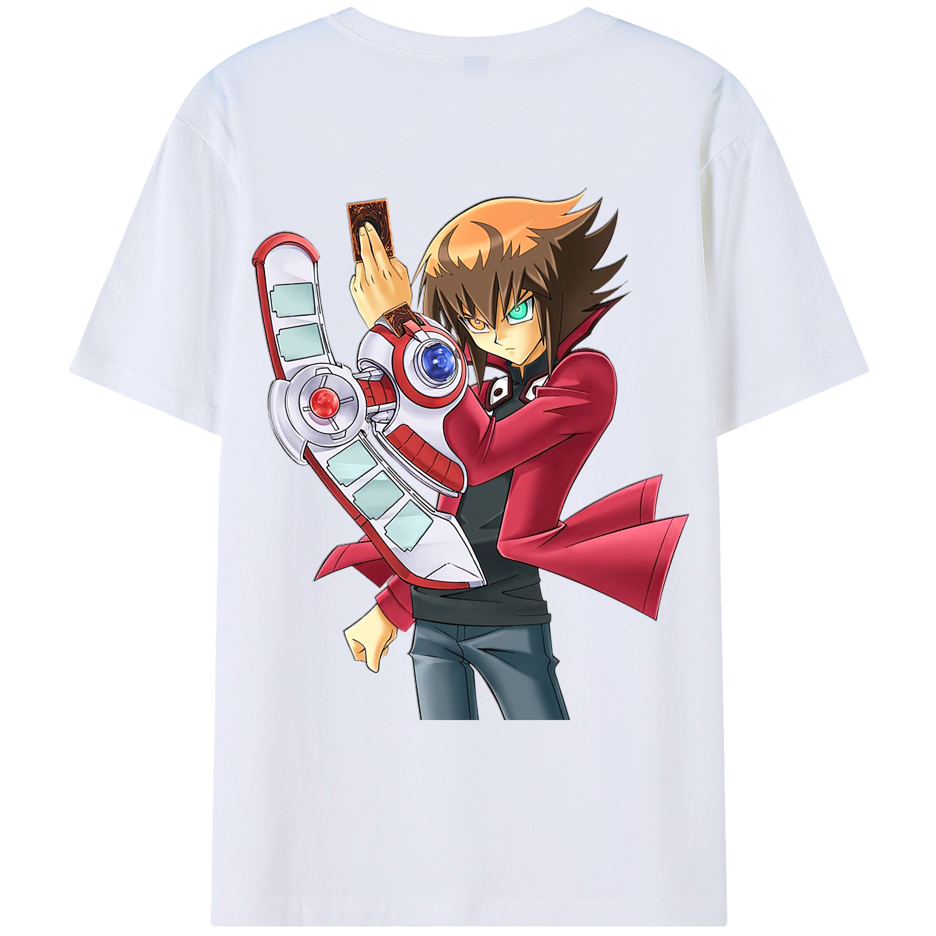 （画像用） 遊☆戯☆王 Yu-Gi-Oh! 綿100％ メンズ半袖Tシャツ（バックプリント） 通気性