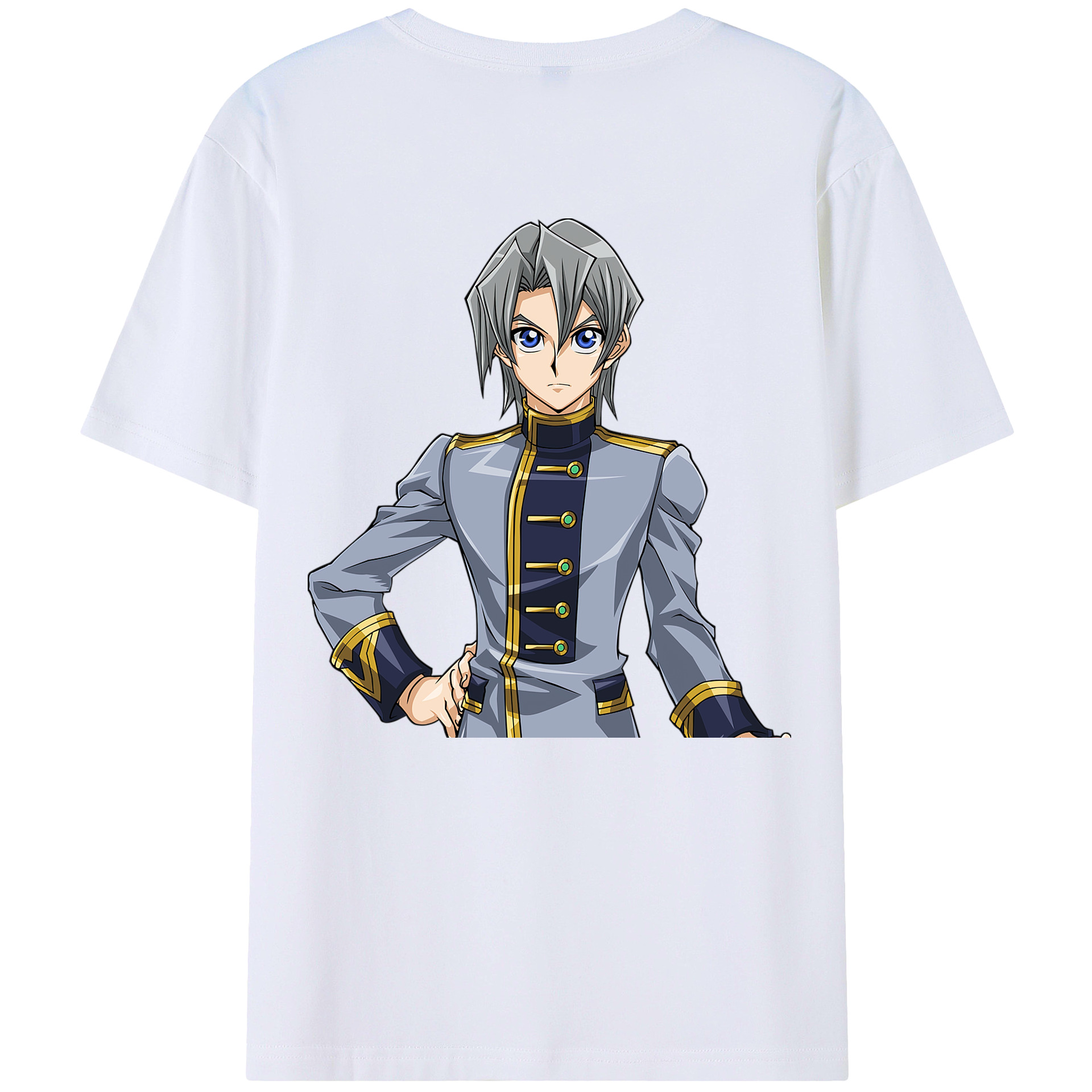 （画像用） 遊☆戯☆王 Yu-Gi-Oh! 綿100％ メンズ半袖Tシャツ（バックプリント） 通気性