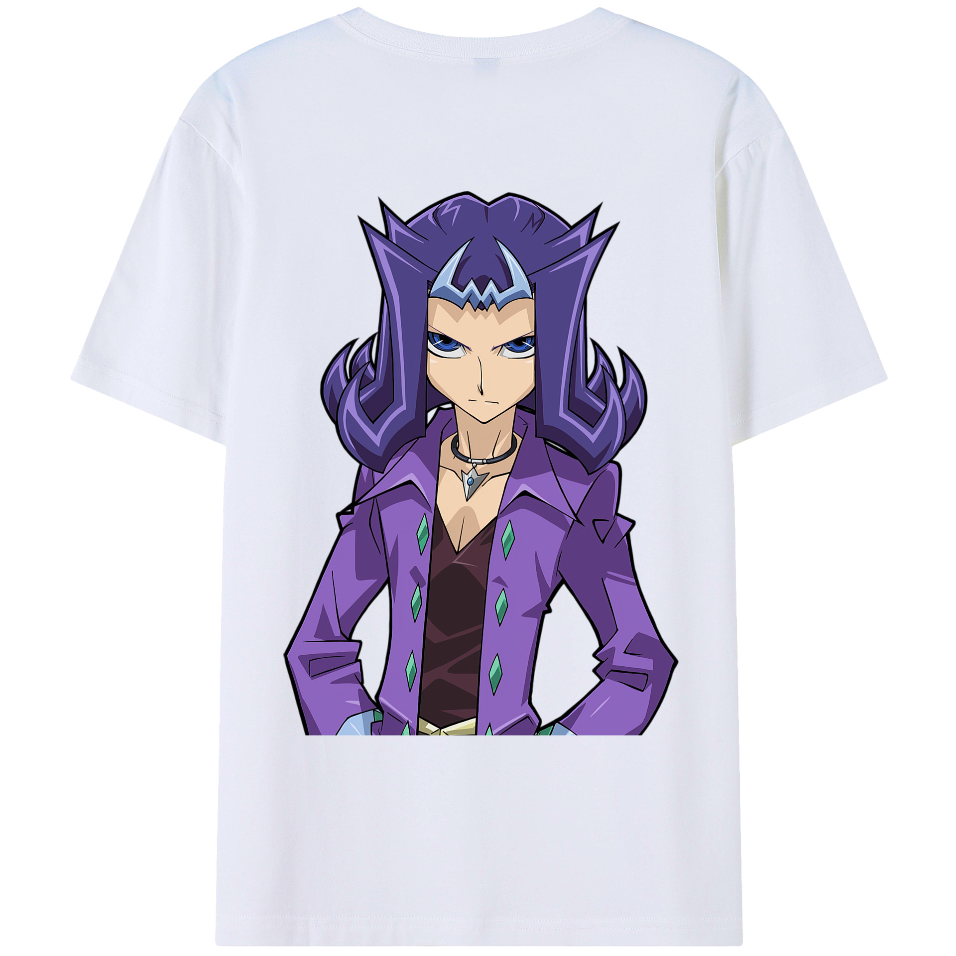 （画像用） 遊☆戯☆王 Yu-Gi-Oh! 綿100％ メンズ半袖Tシャツ（バックプリント） 通気性
