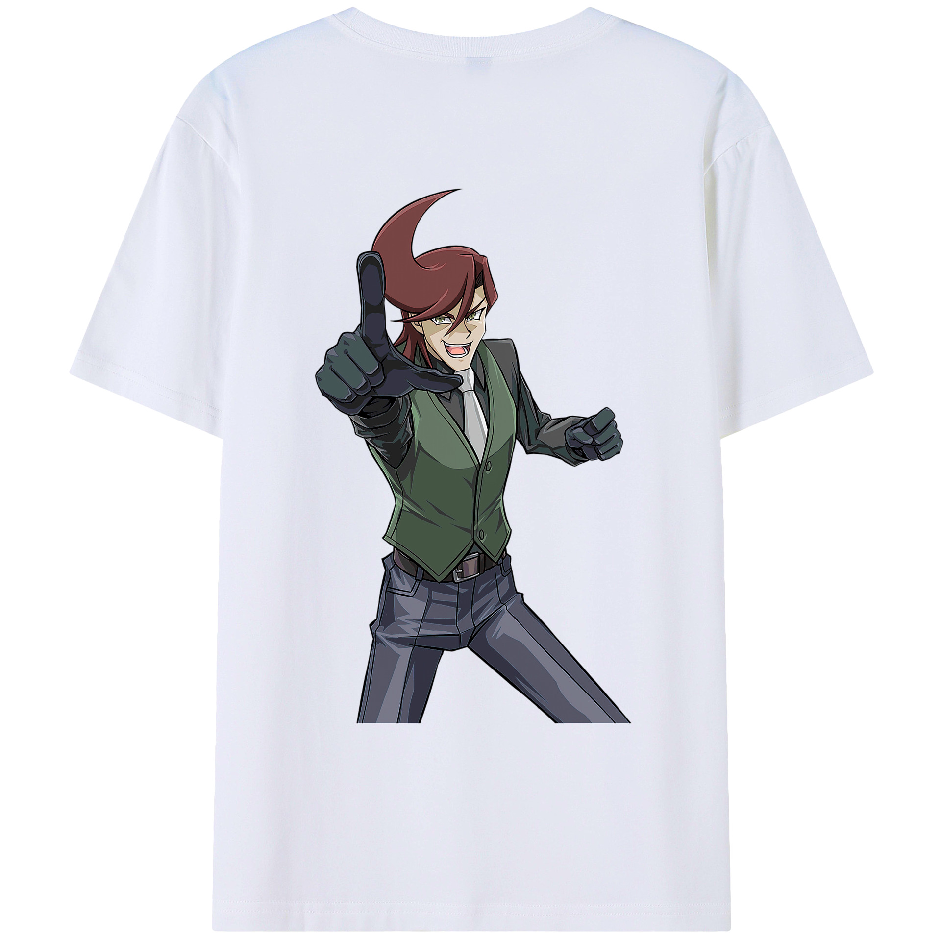 （画像用） 遊☆戯☆王 Yu-Gi-Oh! 綿100％ メンズ半袖Tシャツ（バックプリント） 通気性