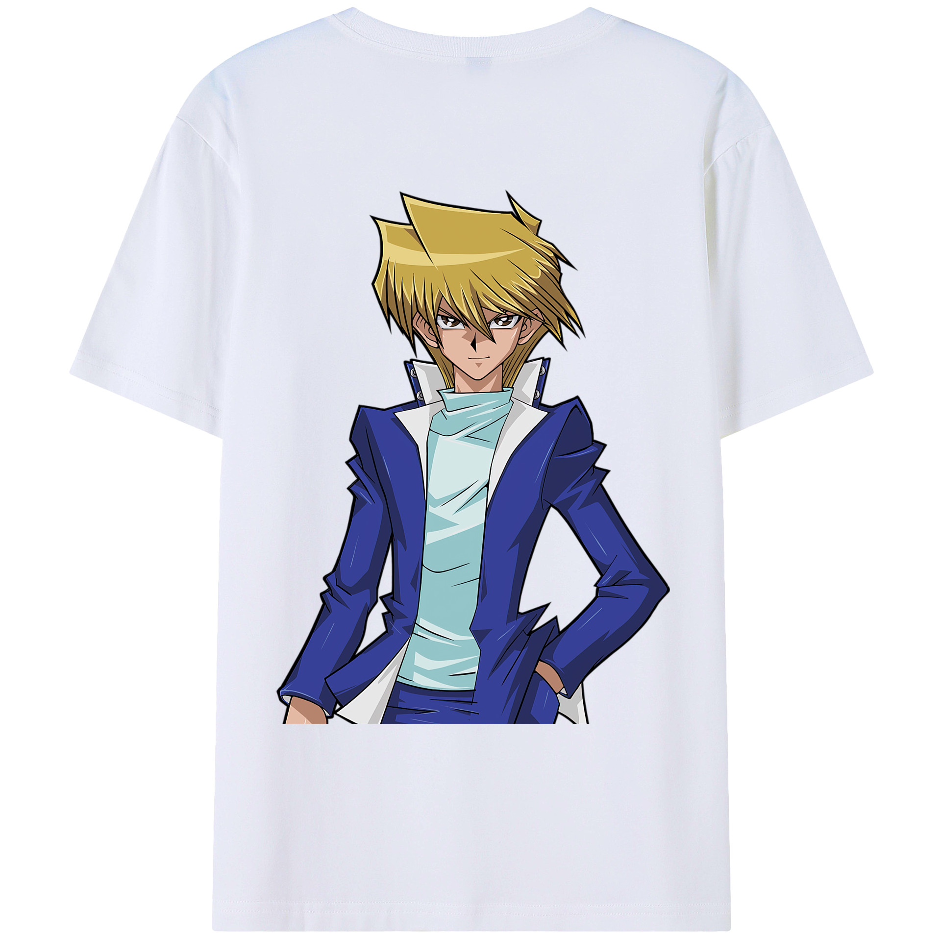 （画像用） 遊☆戯☆王 Yu-Gi-Oh! 綿100％ メンズ半袖Tシャツ（バックプリント） 通気性