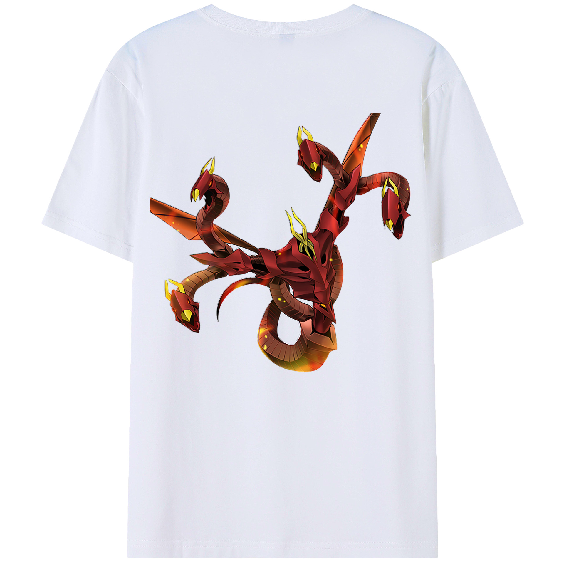 （画像用） 遊☆戯☆王 Yu-Gi-Oh! 綿100％ メンズ半袖Tシャツ（バックプリント） 通気性