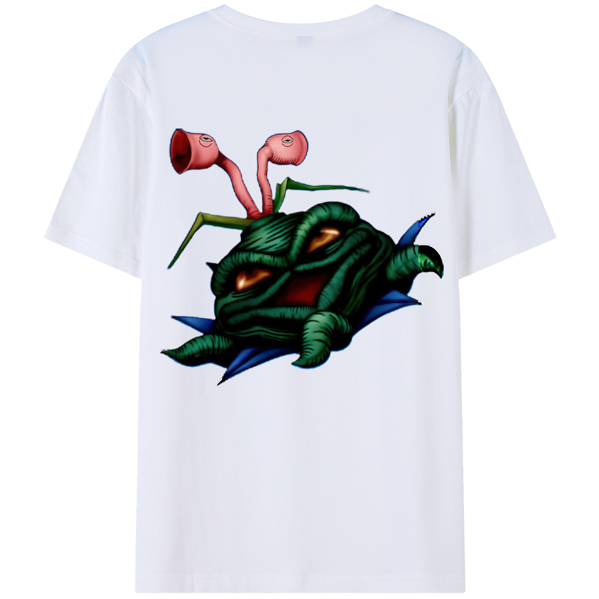 （画像用） 遊☆戯☆王 Yu-Gi-Oh! 綿100％ メンズ半袖Tシャツ（バックプリント） 通気性