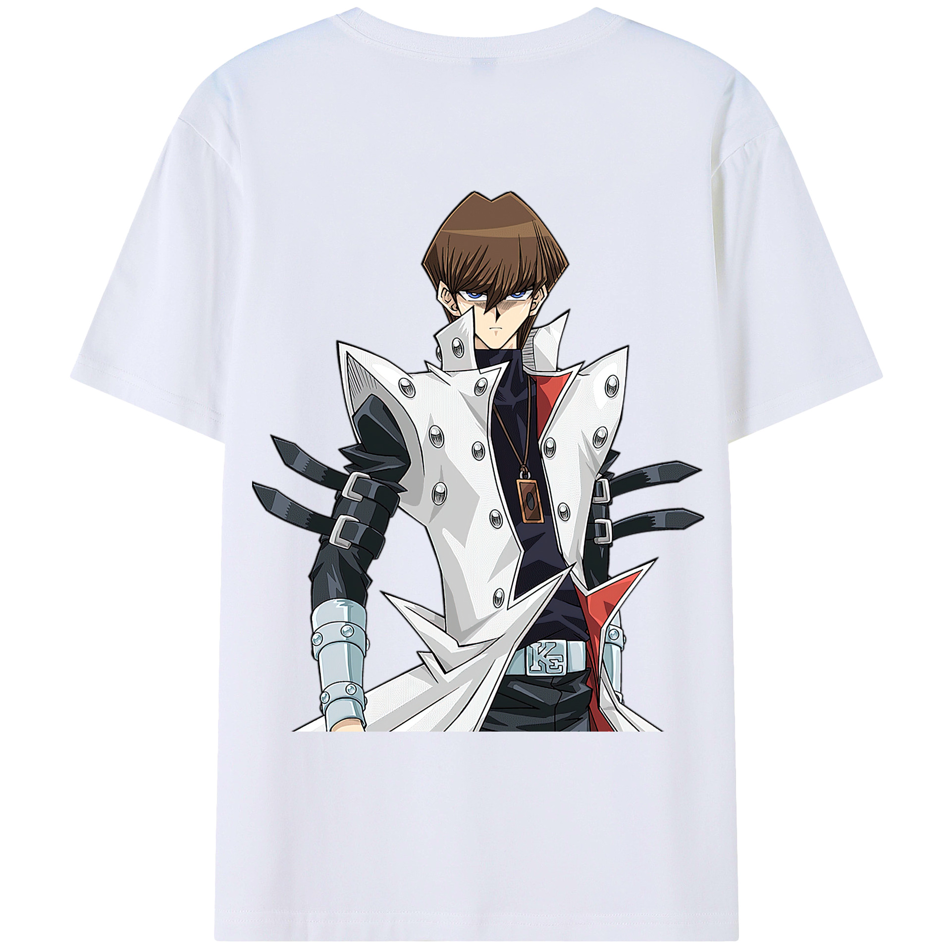 （画像用） 遊☆戯☆王 Yu-Gi-Oh! 綿100％ メンズ半袖Tシャツ（バックプリント） 通気性