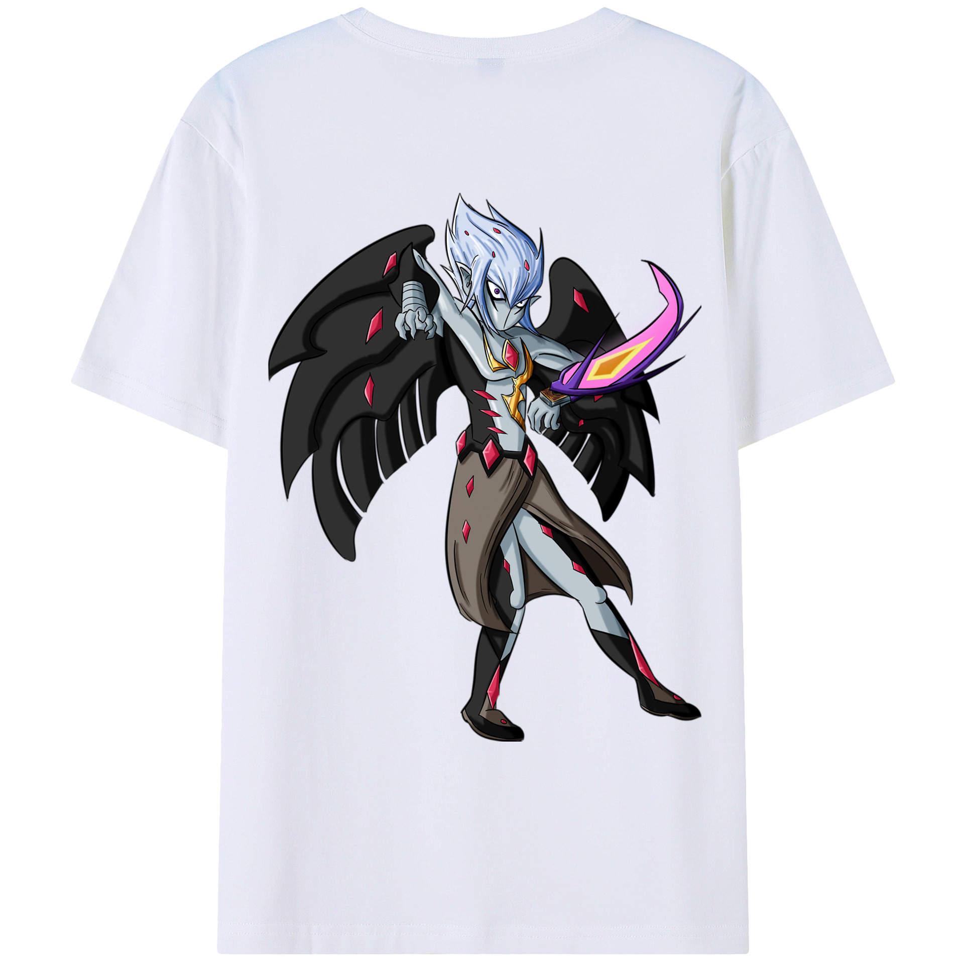 （画像用） 遊☆戯☆王 Yu-Gi-Oh! 綿100％ メンズ半袖Tシャツ（バックプリント） 通気性