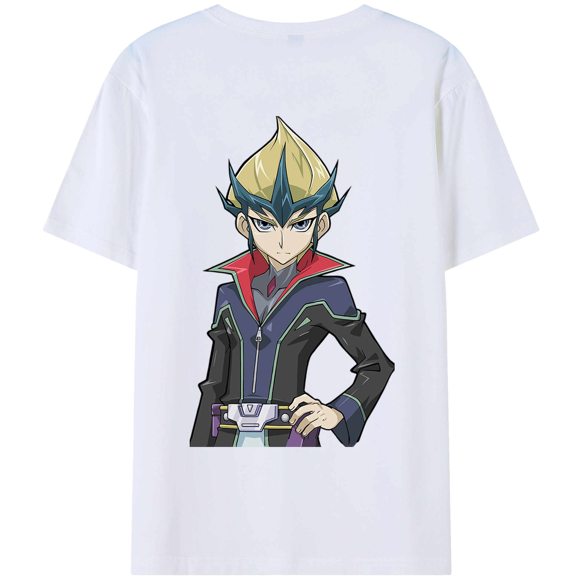 （画像用） 遊☆戯☆王 Yu-Gi-Oh! 綿100％ メンズ半袖Tシャツ（バックプリント） 通気性
