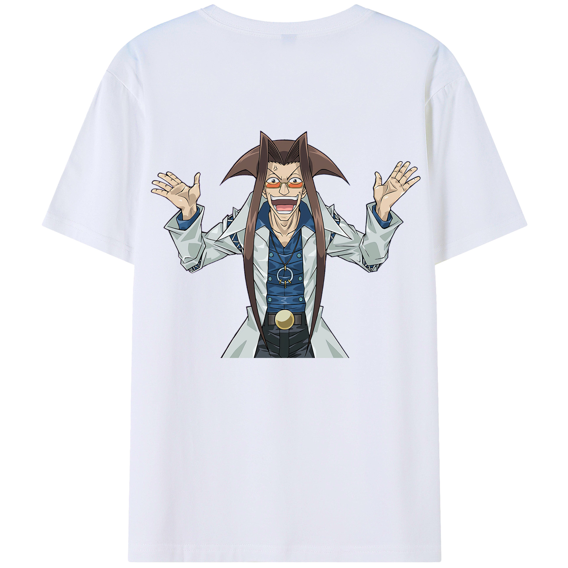 （画像用） 遊☆戯☆王 Yu-Gi-Oh! 綿100％ メンズ半袖Tシャツ（バックプリント） 通気性