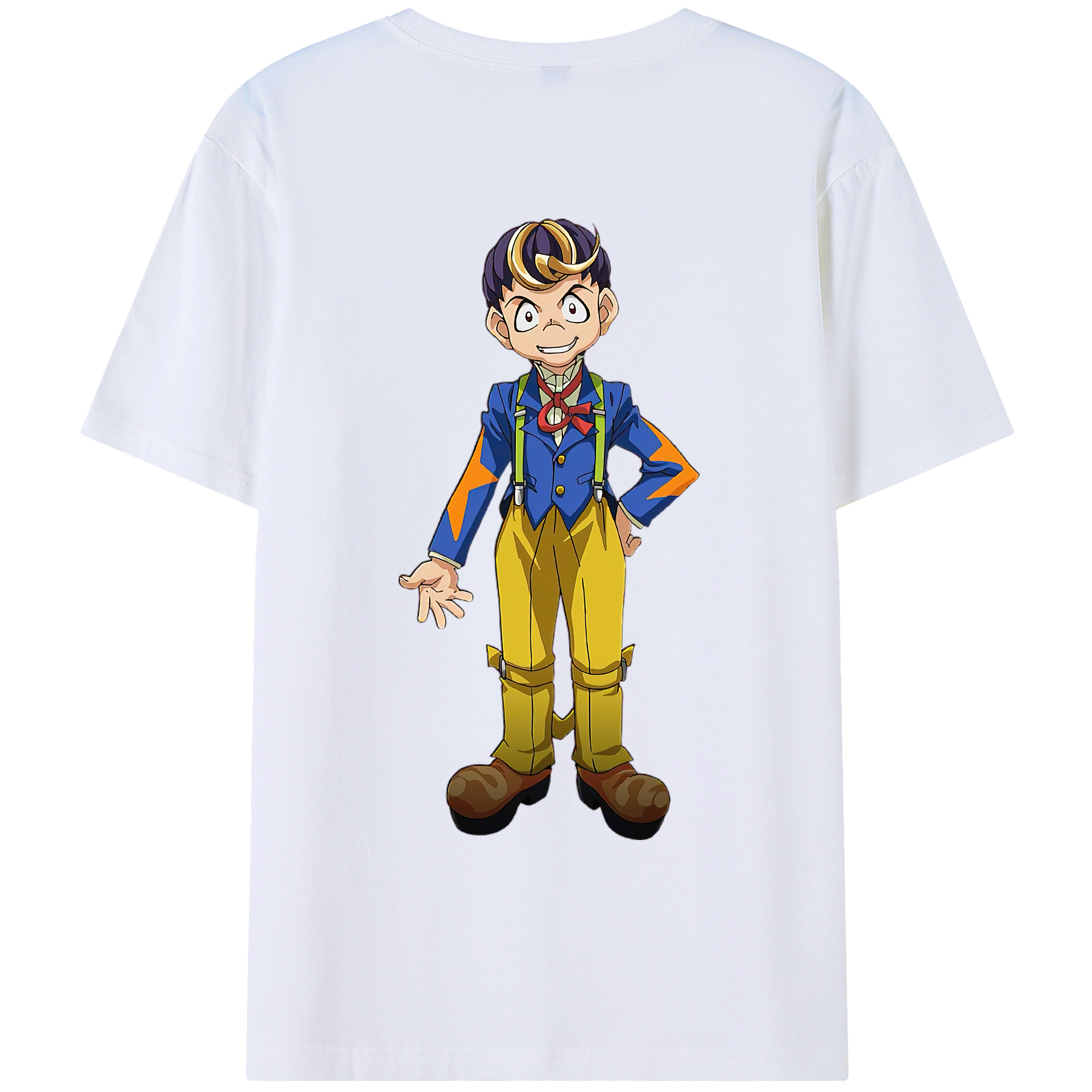 （画像用） 遊☆戯☆王 Yu-Gi-Oh! 綿100％ メンズ半袖Tシャツ（バックプリント） 通気性
