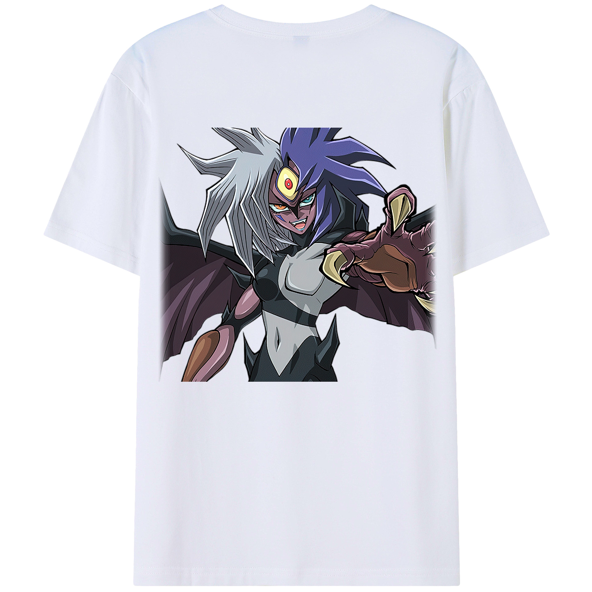 （画像用） 遊☆戯☆王 Yu-Gi-Oh! 綿100％ メンズ半袖Tシャツ（バックプリント） 通気性