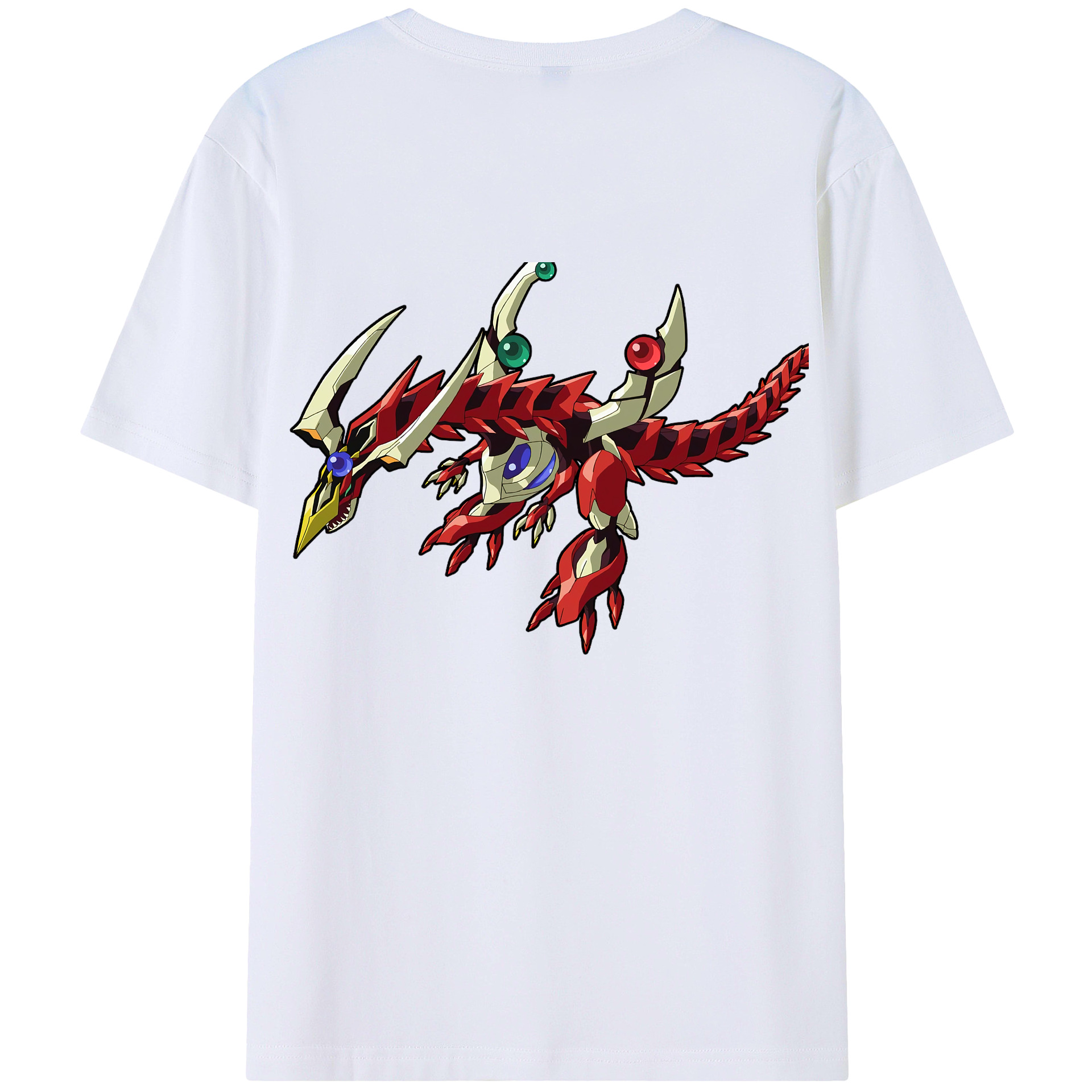 （画像用） 遊☆戯☆王 Yu-Gi-Oh! 綿100％ メンズ半袖Tシャツ（バックプリント） 通気性