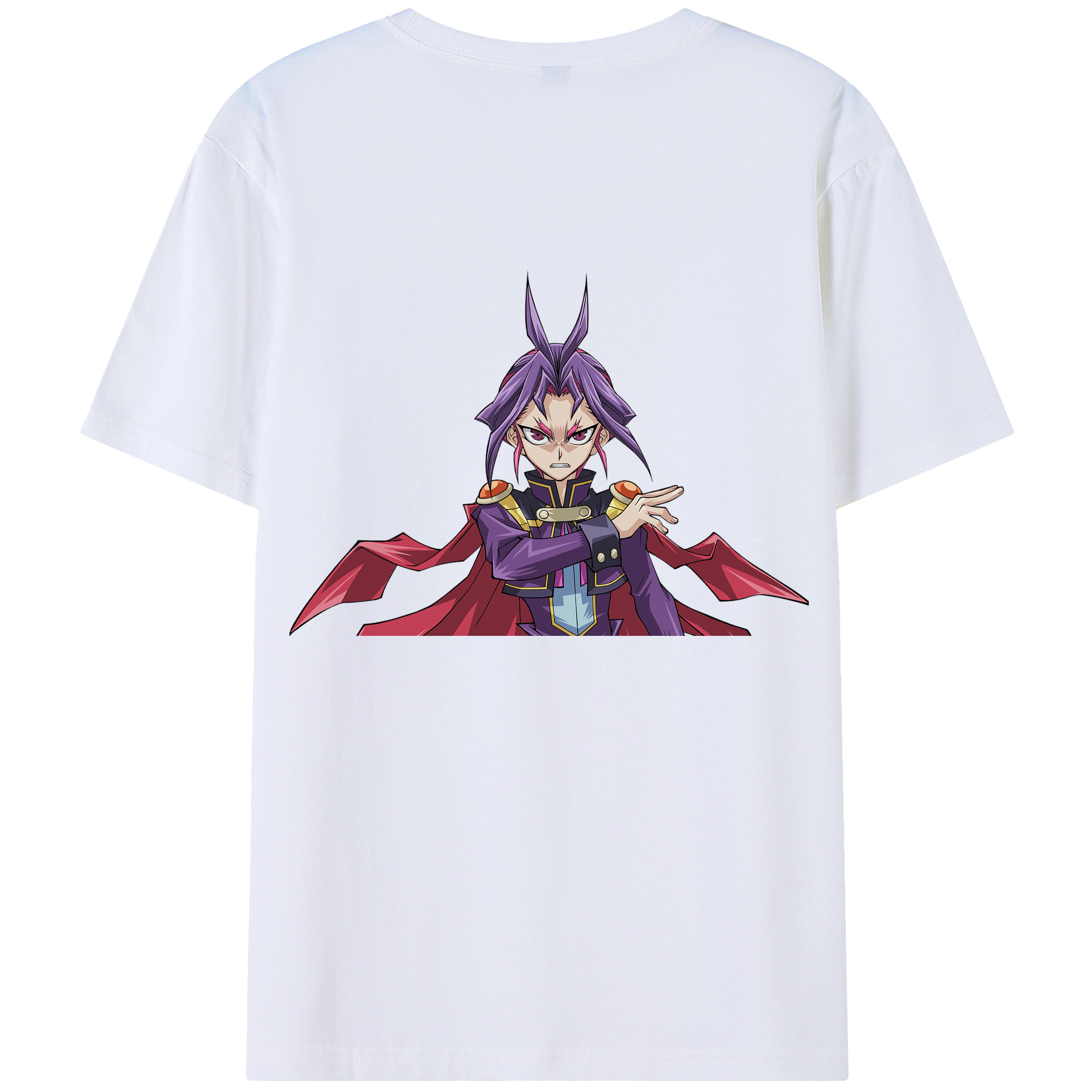 （画像用） 遊☆戯☆王 Yu-Gi-Oh! 綿100％ メンズ半袖Tシャツ（バックプリント） 通気性