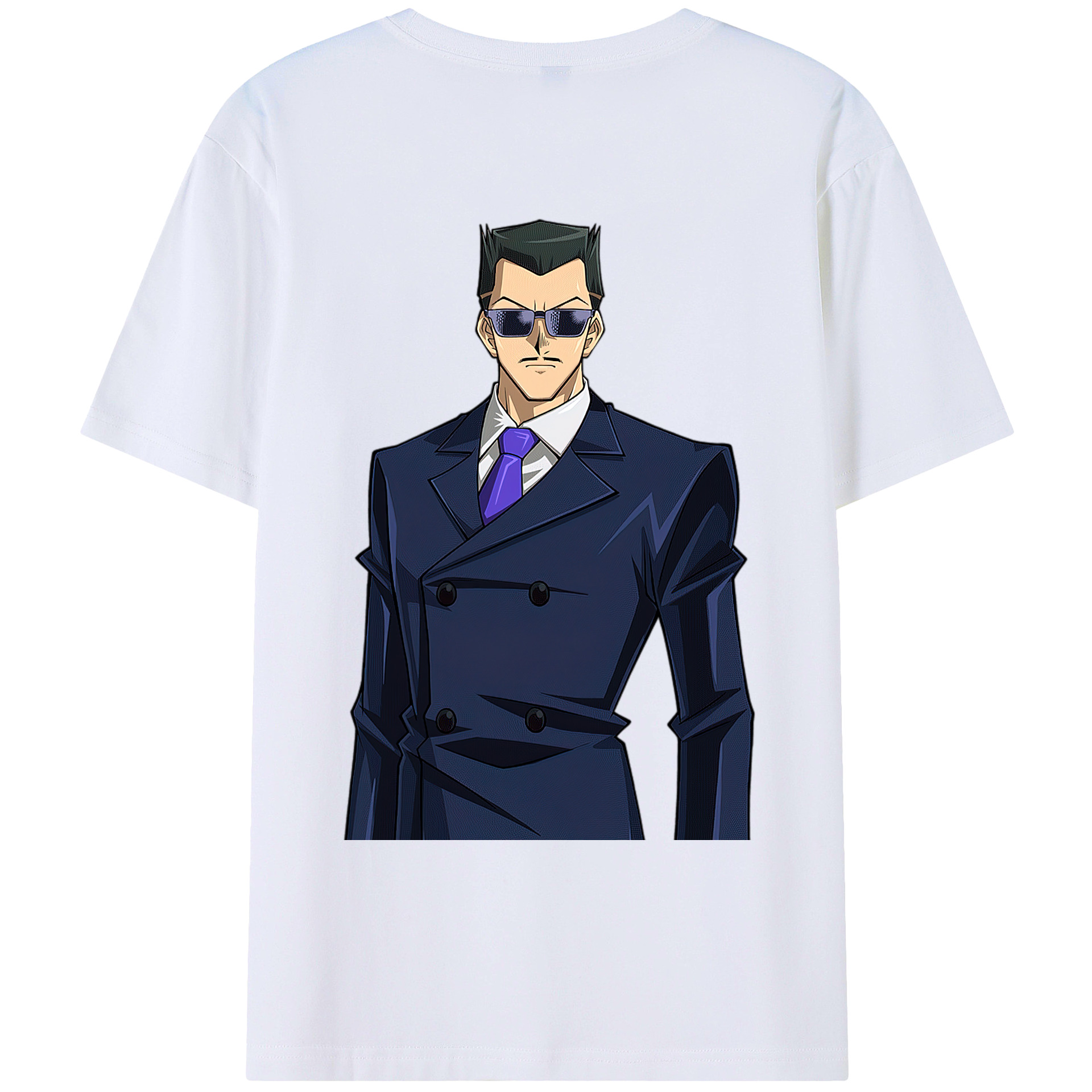 （画像用） 遊☆戯☆王 Yu-Gi-Oh! 綿100％ メンズ半袖Tシャツ（バックプリント） 通気性
