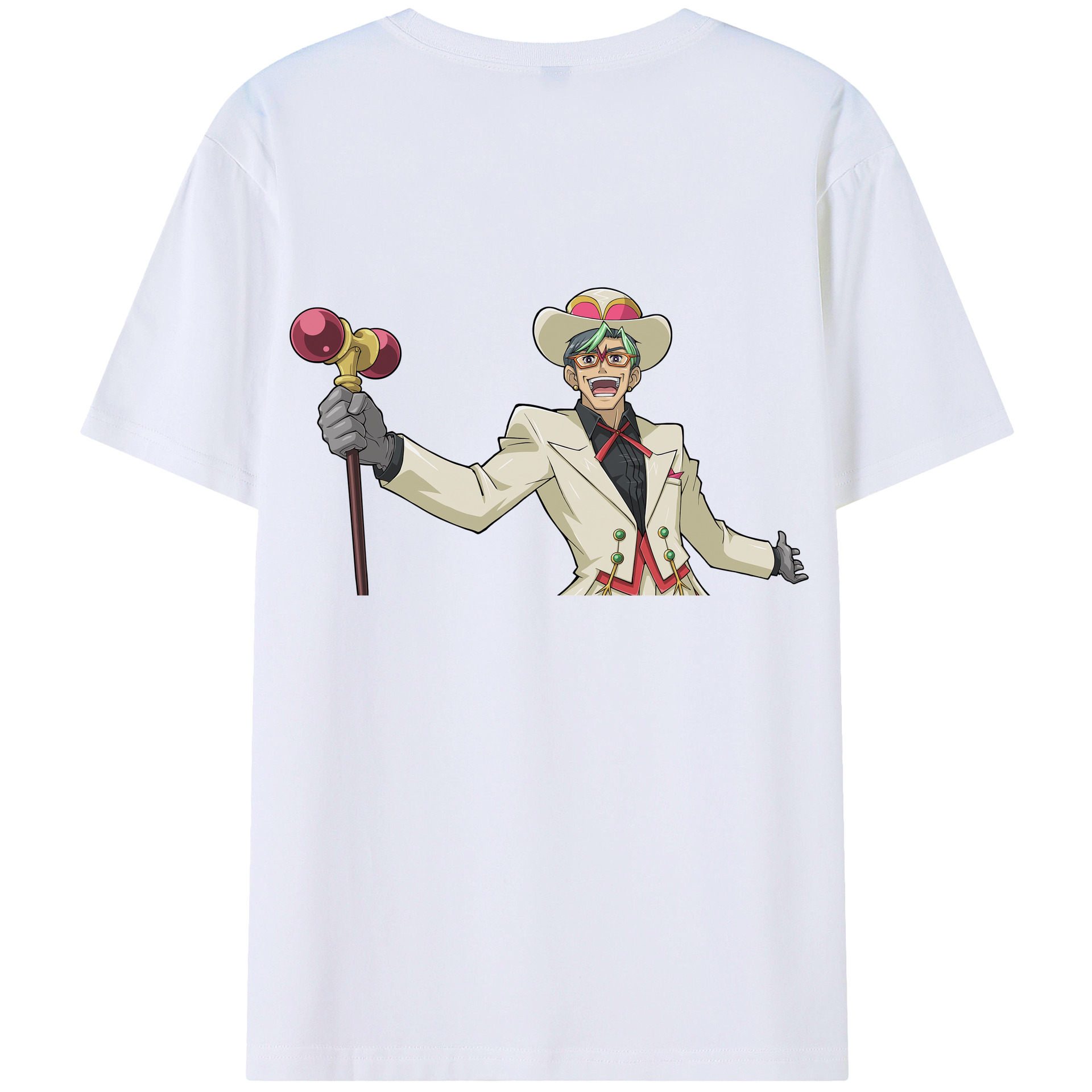 （画像用） 遊☆戯☆王 Yu-Gi-Oh! 綿100％ メンズ半袖Tシャツ（バックプリント） 通気性
