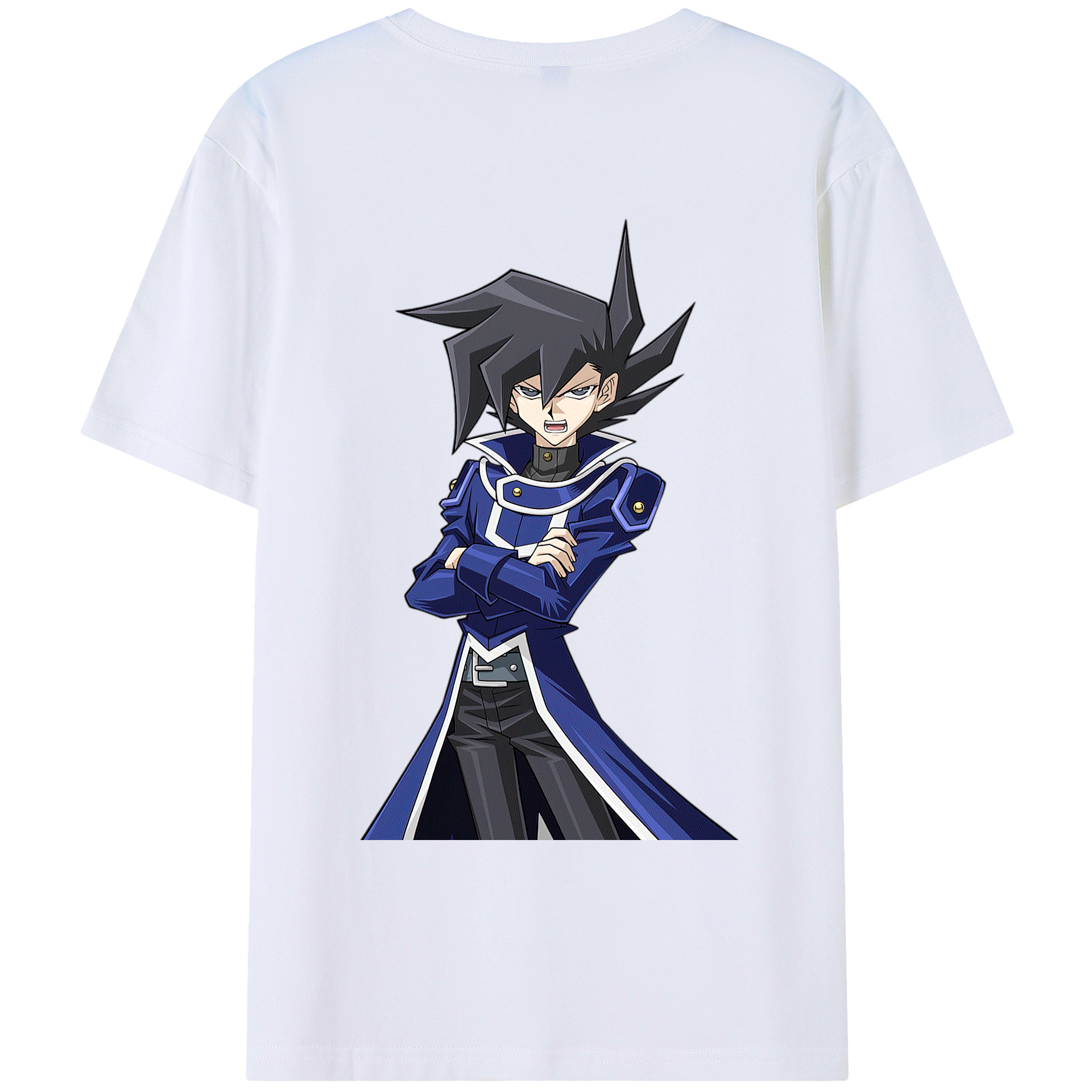 （画像用） 遊☆戯☆王 Yu-Gi-Oh! 綿100％ メンズ半袖Tシャツ（バックプリント） 通気性