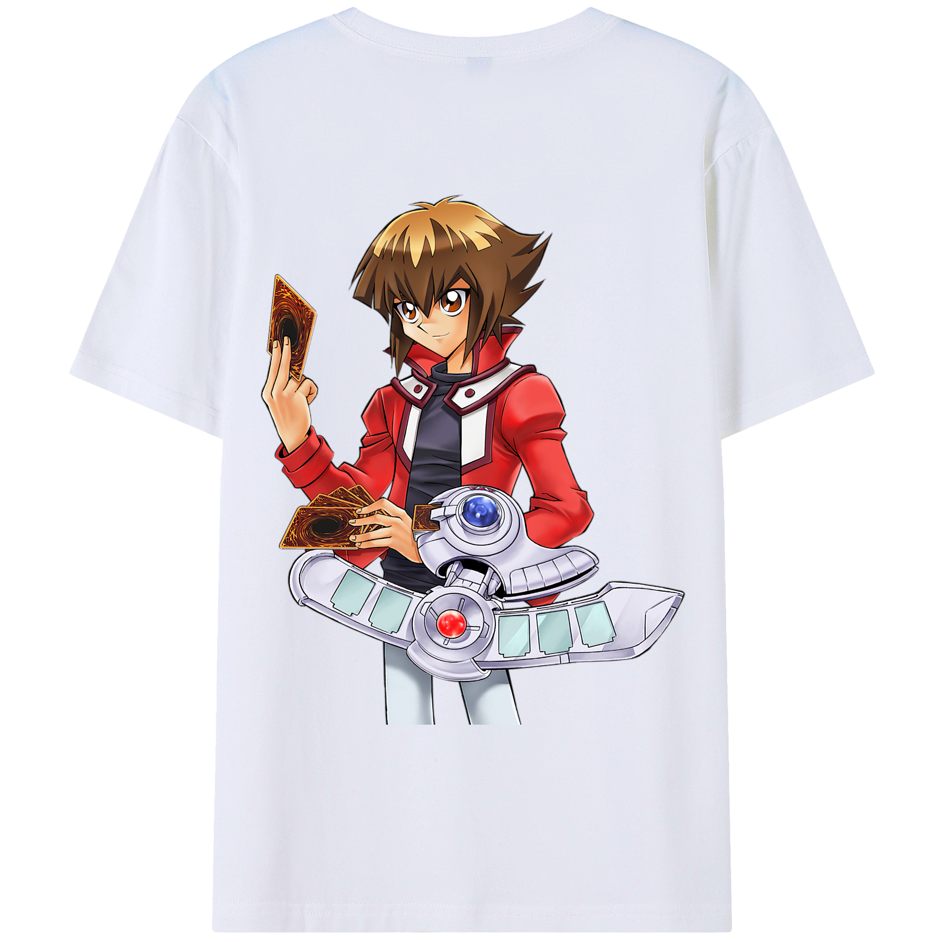 （画像用） 遊☆戯☆王 Yu-Gi-Oh! 綿100％ メンズ半袖Tシャツ（バックプリント） 通気性
