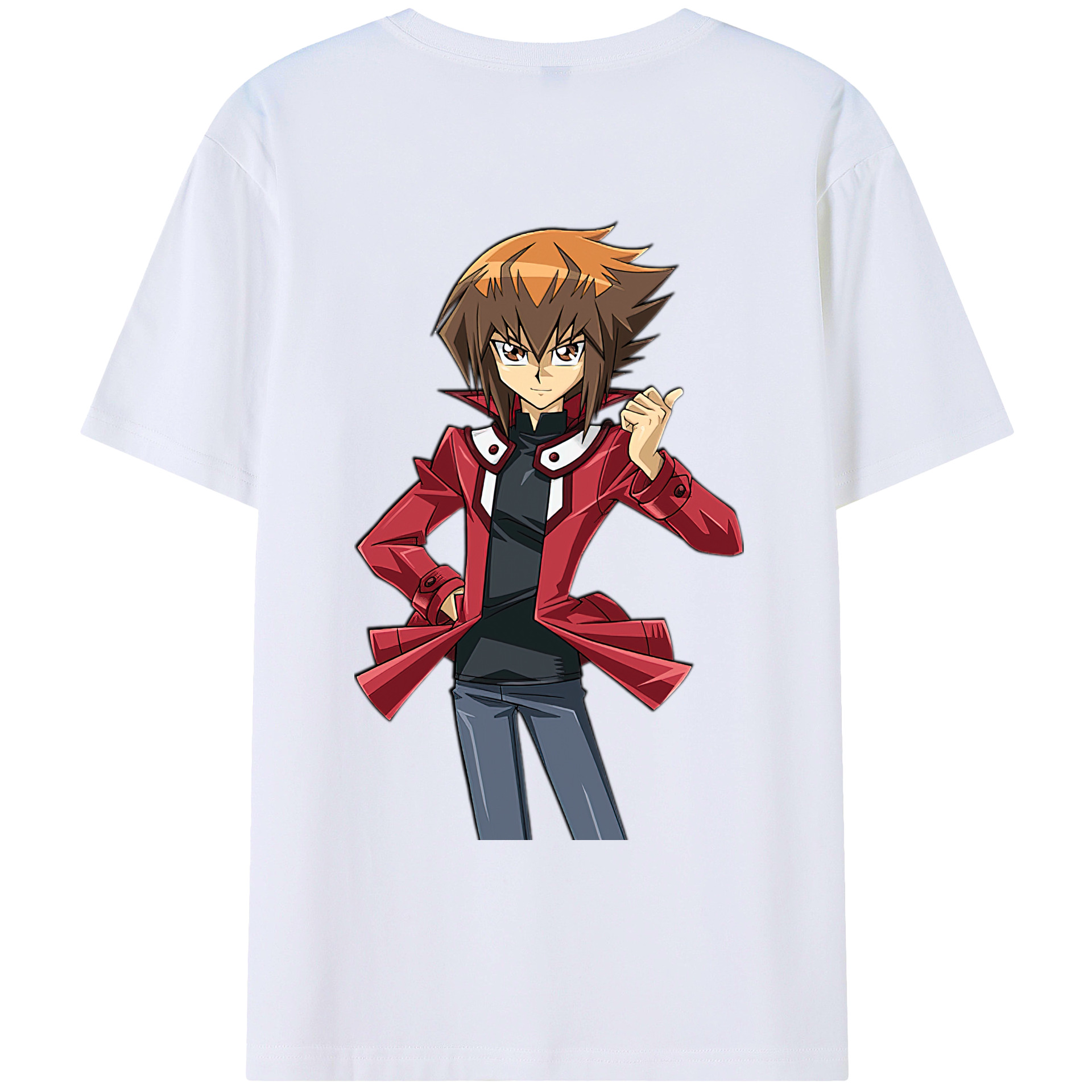 （画像用） 遊☆戯☆王 Yu-Gi-Oh! 綿100％ メンズ半袖Tシャツ（バックプリント） 通気性