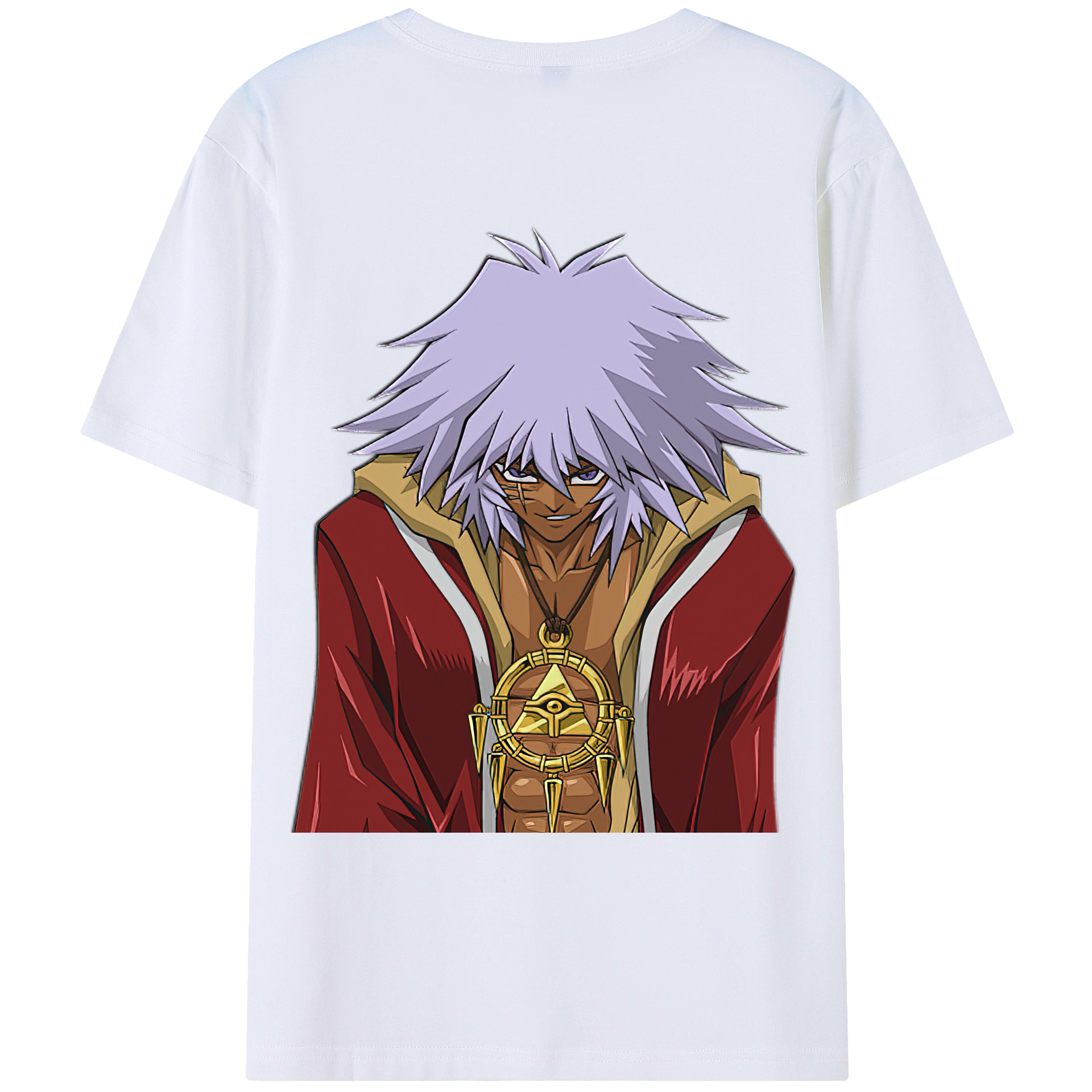 （画像用） 遊☆戯☆王 Yu-Gi-Oh! 綿100％ メンズ半袖Tシャツ（バックプリント） 通気性