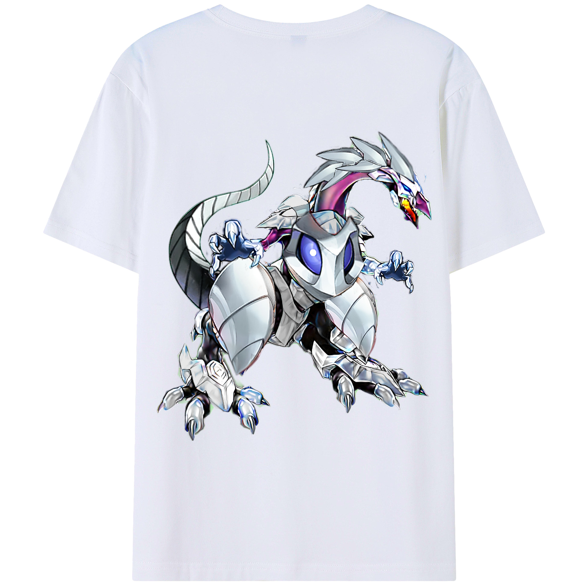 （画像用） 遊☆戯☆王 Yu-Gi-Oh! 綿100％ メンズ半袖Tシャツ（バックプリント） 通気性