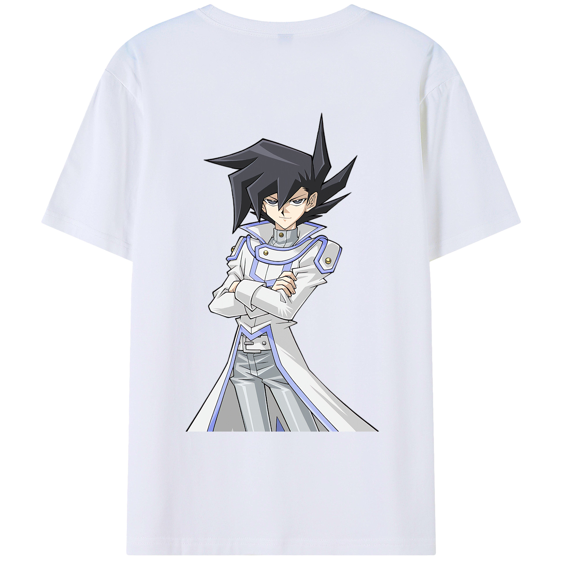 （画像用） 遊☆戯☆王 Yu-Gi-Oh! 綿100％ メンズ半袖Tシャツ（バックプリント） 通気性