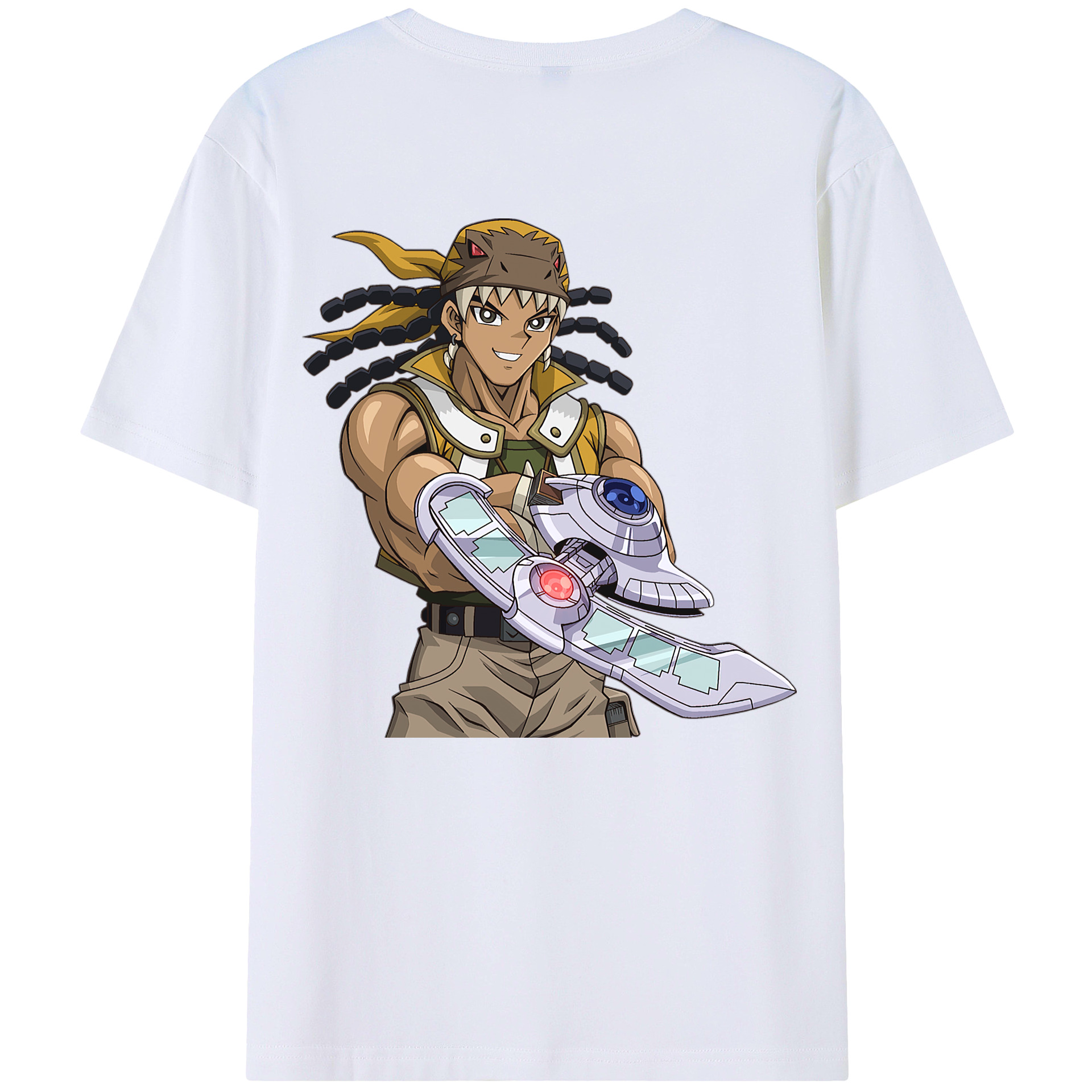 （画像用） 遊☆戯☆王 Yu-Gi-Oh! 綿100％ メンズ半袖Tシャツ（バックプリント） 通気性