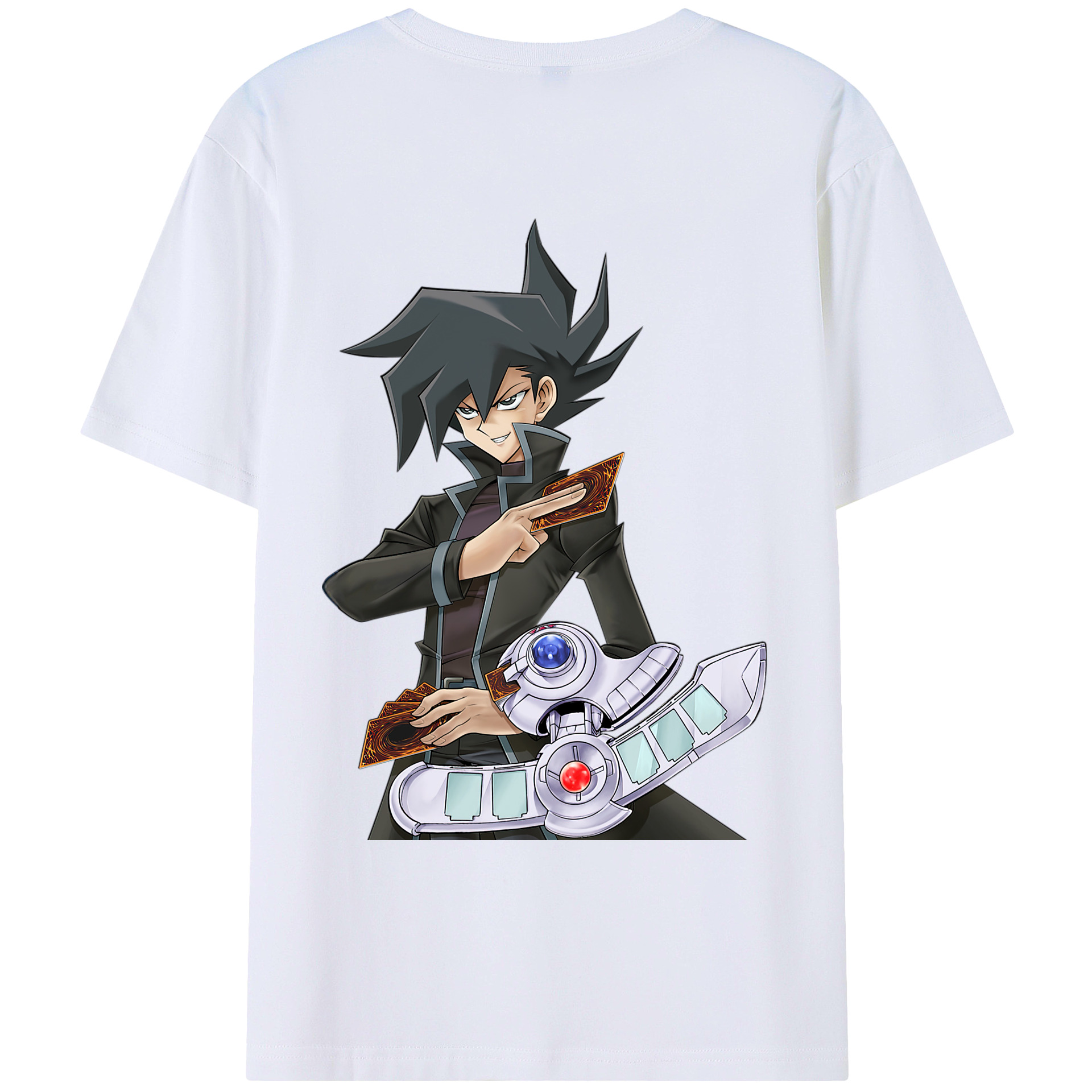 （画像用） 遊☆戯☆王 Yu-Gi-Oh! 綿100％ メンズ半袖Tシャツ（バックプリント） 通気性