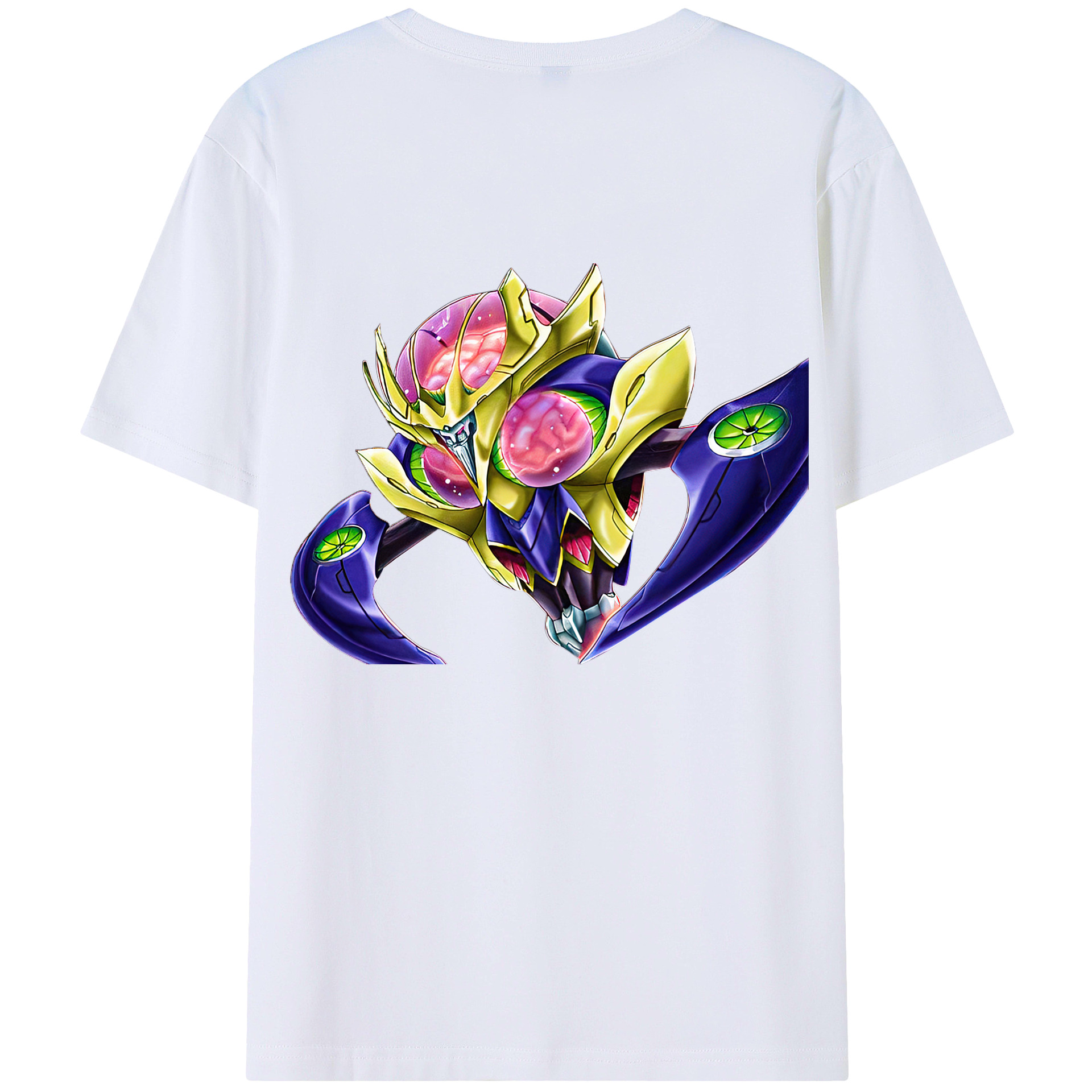 （画像用） 遊☆戯☆王 Yu-Gi-Oh! 綿100％ メンズ半袖Tシャツ（バックプリント） 通気性