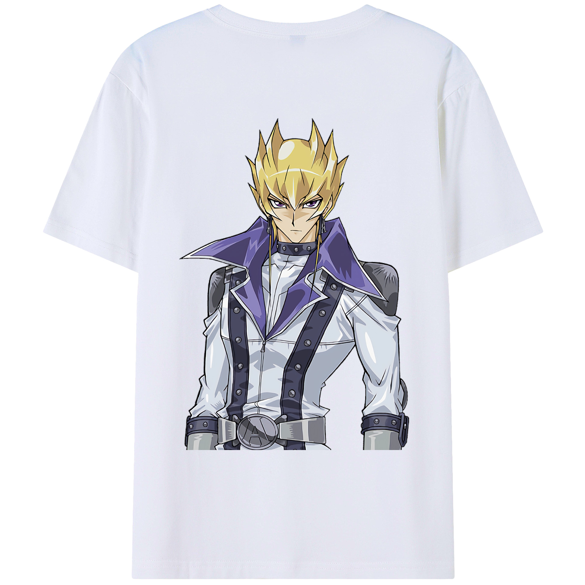 （画像用） 遊☆戯☆王 Yu-Gi-Oh! 綿100％ メンズ半袖Tシャツ（バックプリント） 通気性