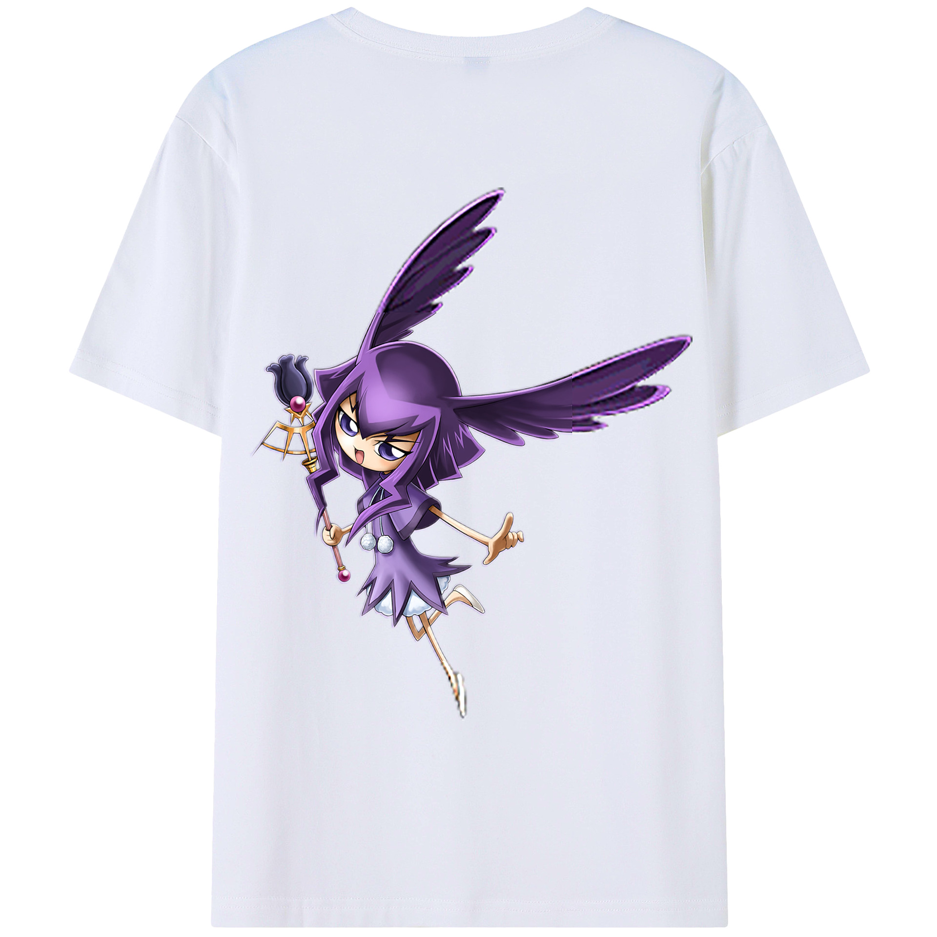 （画像用） 遊☆戯☆王 Yu-Gi-Oh! 綿100％ メンズ半袖Tシャツ（バックプリント） 通気性