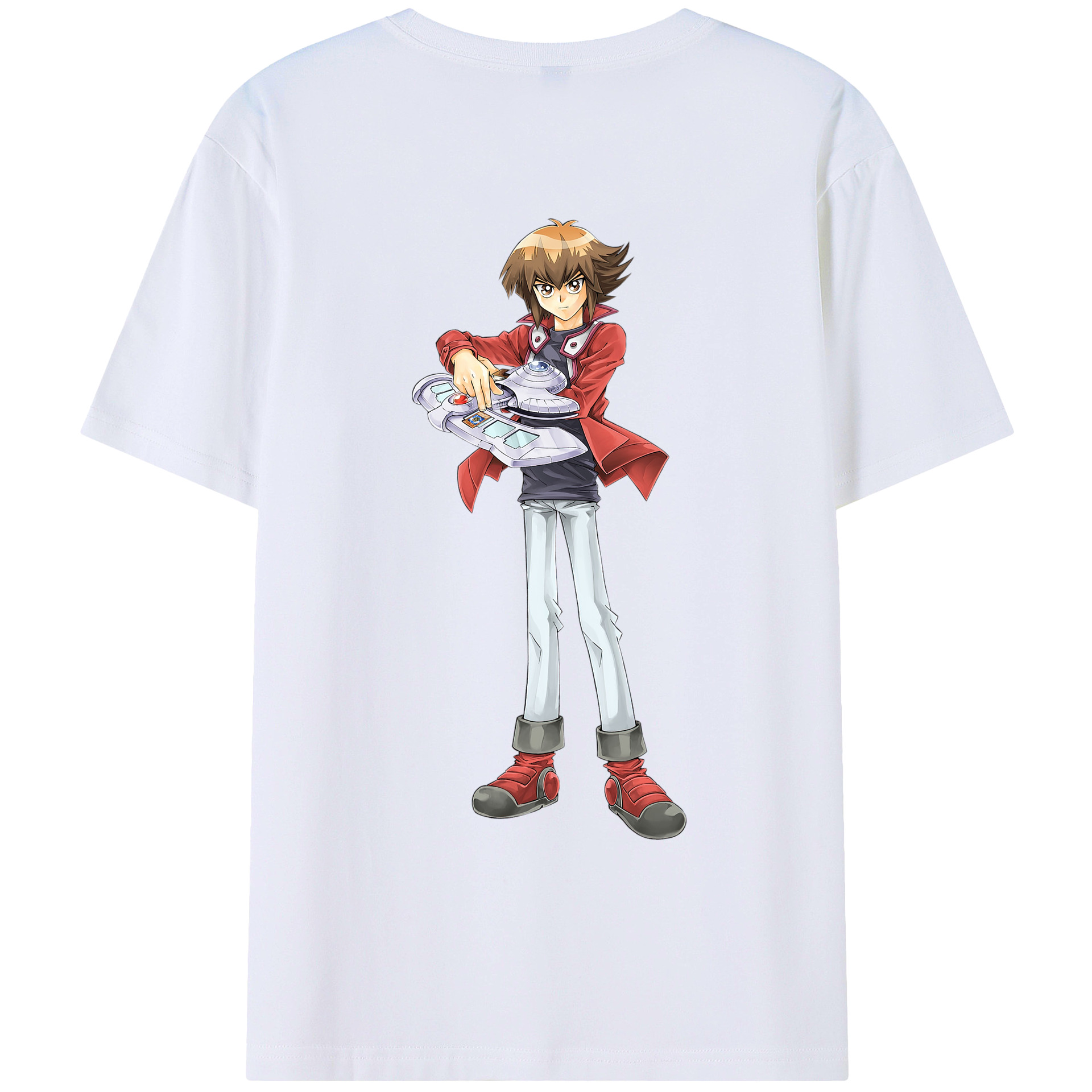 （画像用） 遊☆戯☆王 Yu-Gi-Oh! 綿100％ メンズ半袖Tシャツ（バックプリント） 通気性