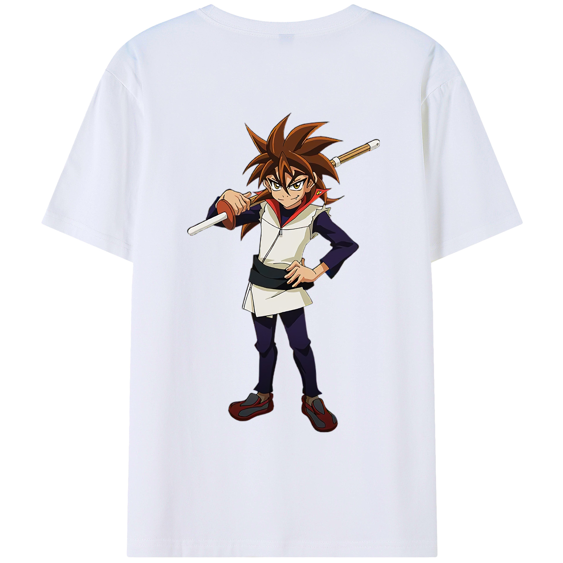 （画像用） 遊☆戯☆王 Yu-Gi-Oh! 綿100％ メンズ半袖Tシャツ（バックプリント） 通気性