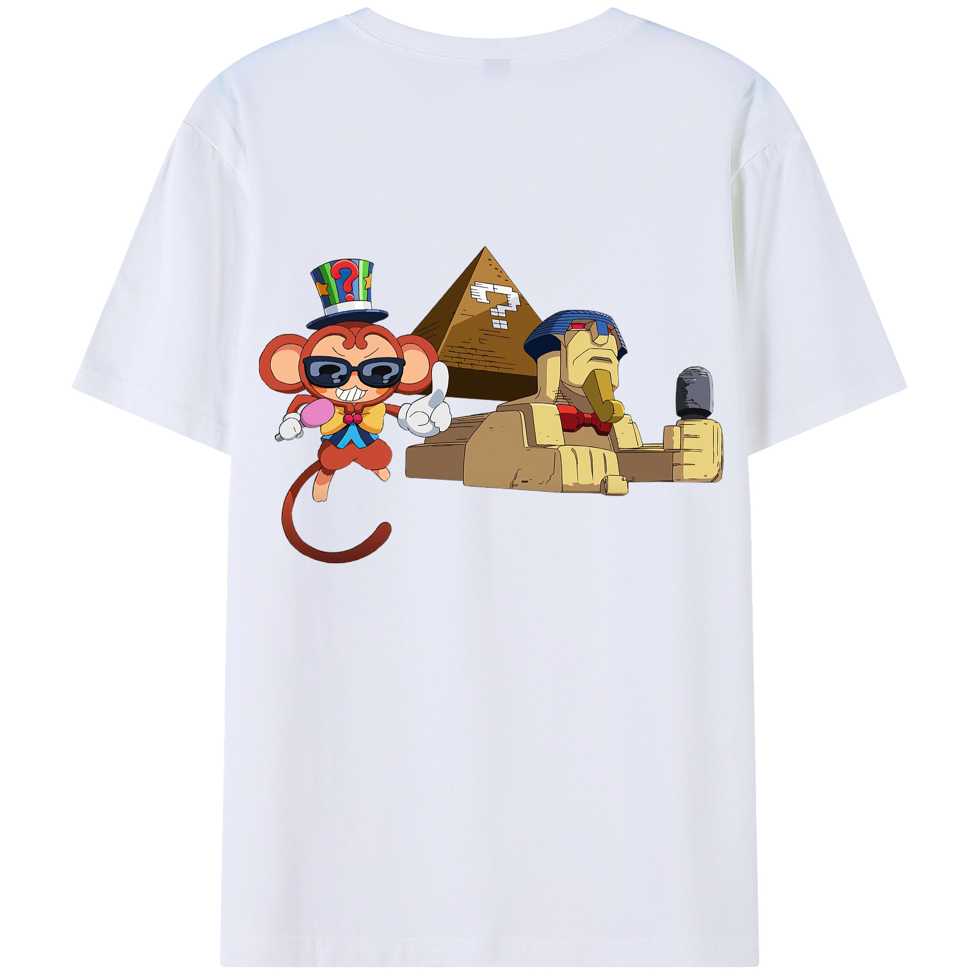 （画像用） 遊☆戯☆王 Yu-Gi-Oh! 綿100％ メンズ半袖Tシャツ（バックプリント） 通気性