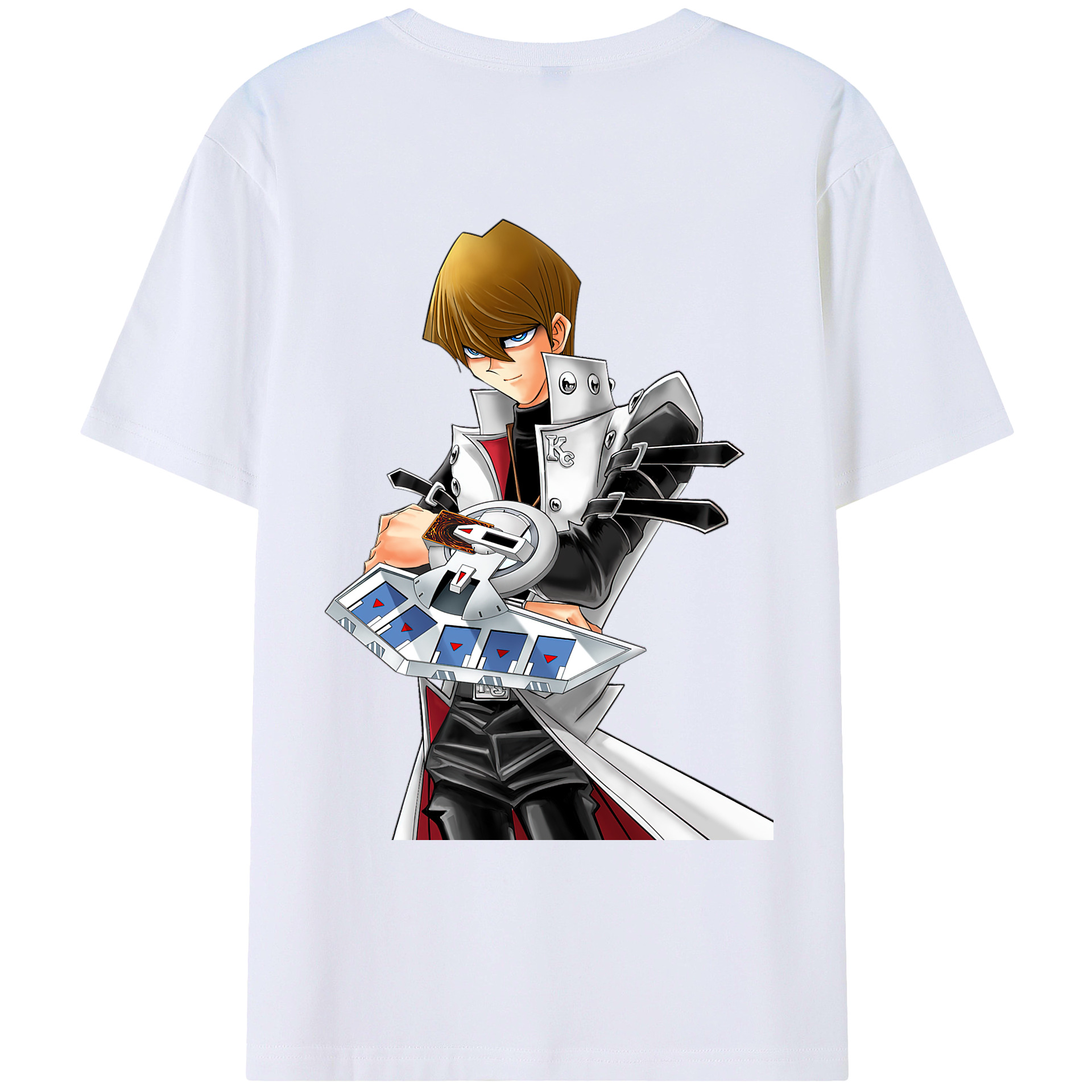 （画像用） 遊☆戯☆王 Yu-Gi-Oh! 綿100％ メンズ半袖Tシャツ（バックプリント） 通気性