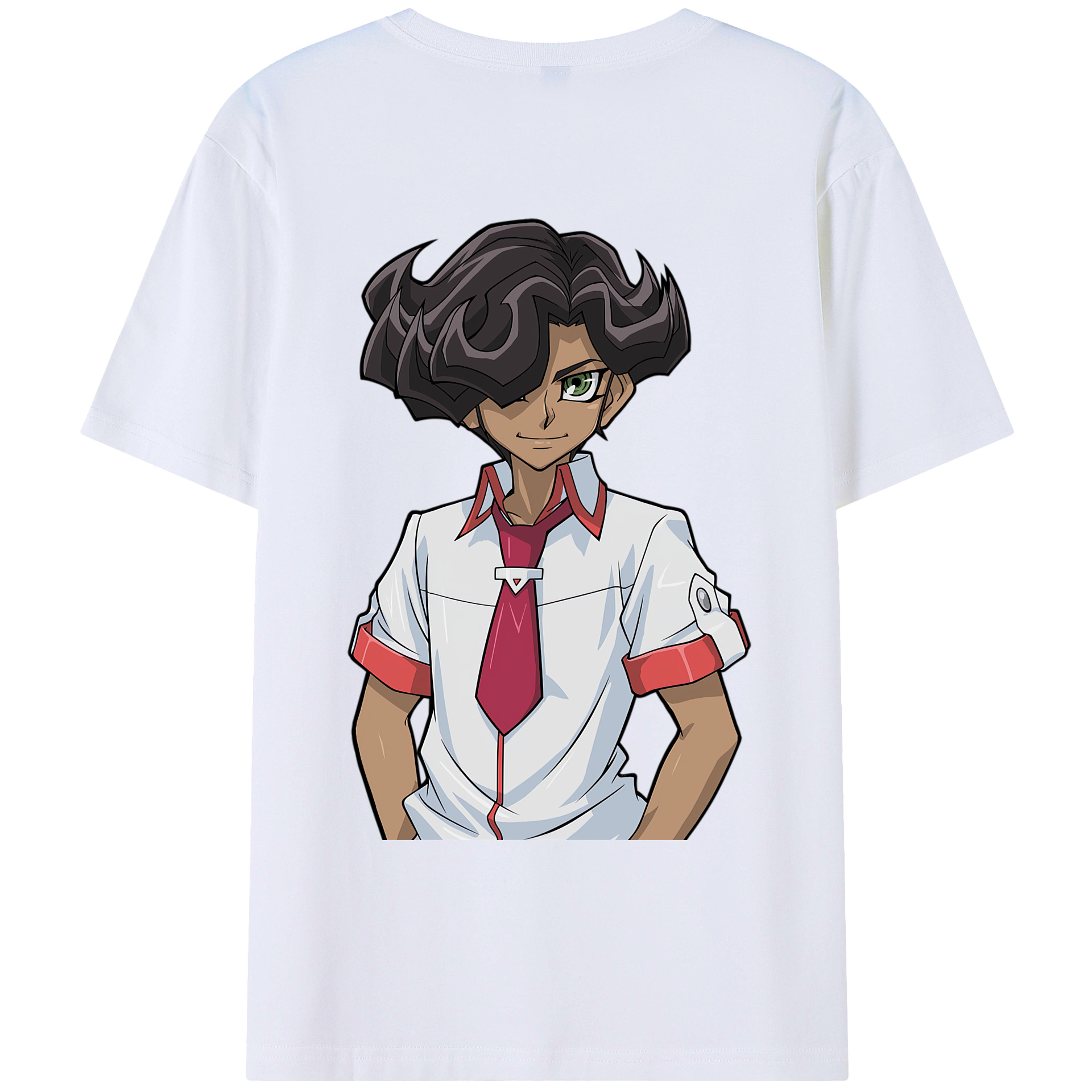 （画像用） 遊☆戯☆王 Yu-Gi-Oh! 綿100％ メンズ半袖Tシャツ（バックプリント） 通気性