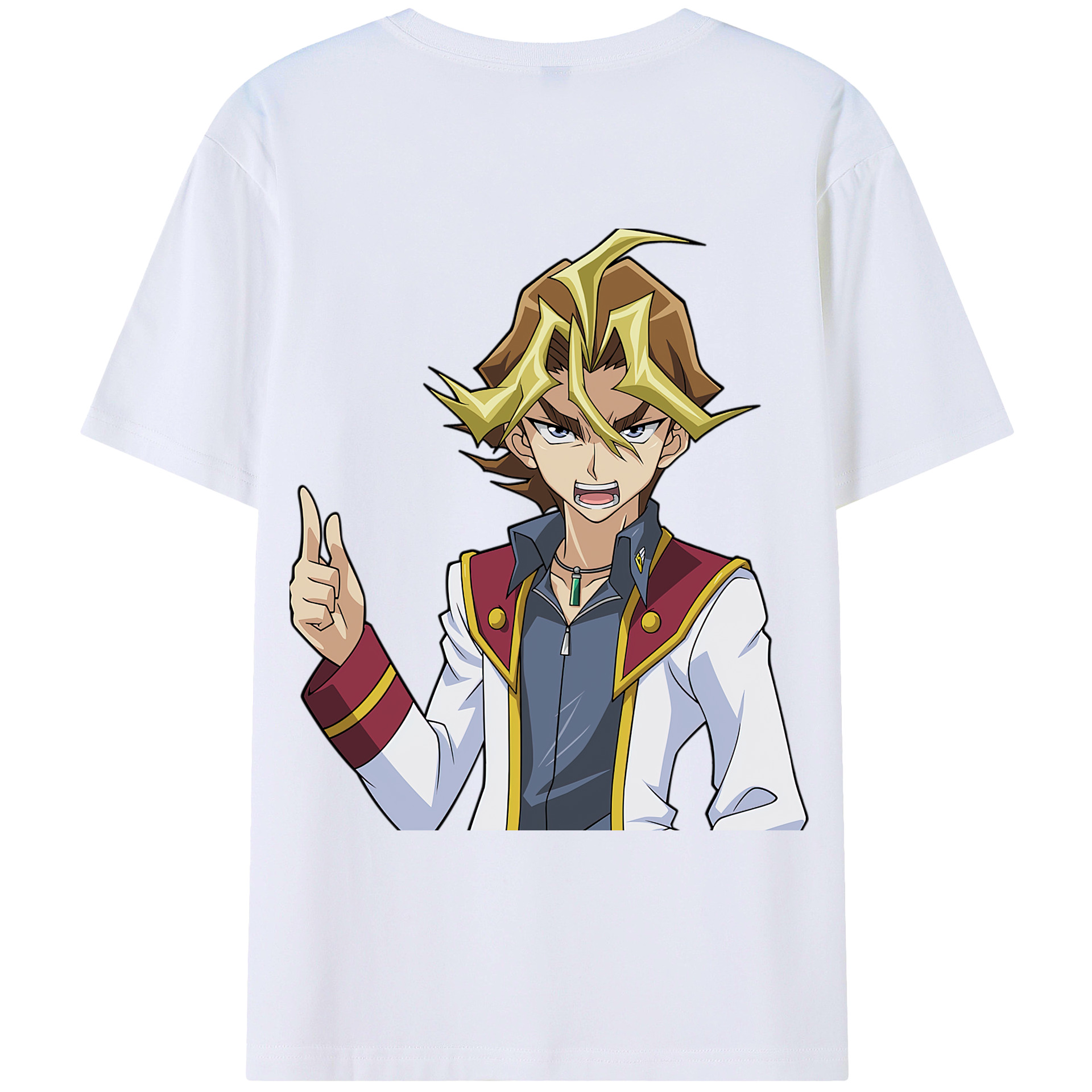 （画像用） 遊☆戯☆王 Yu-Gi-Oh! 綿100％ メンズ半袖Tシャツ（バックプリント） 通気性
