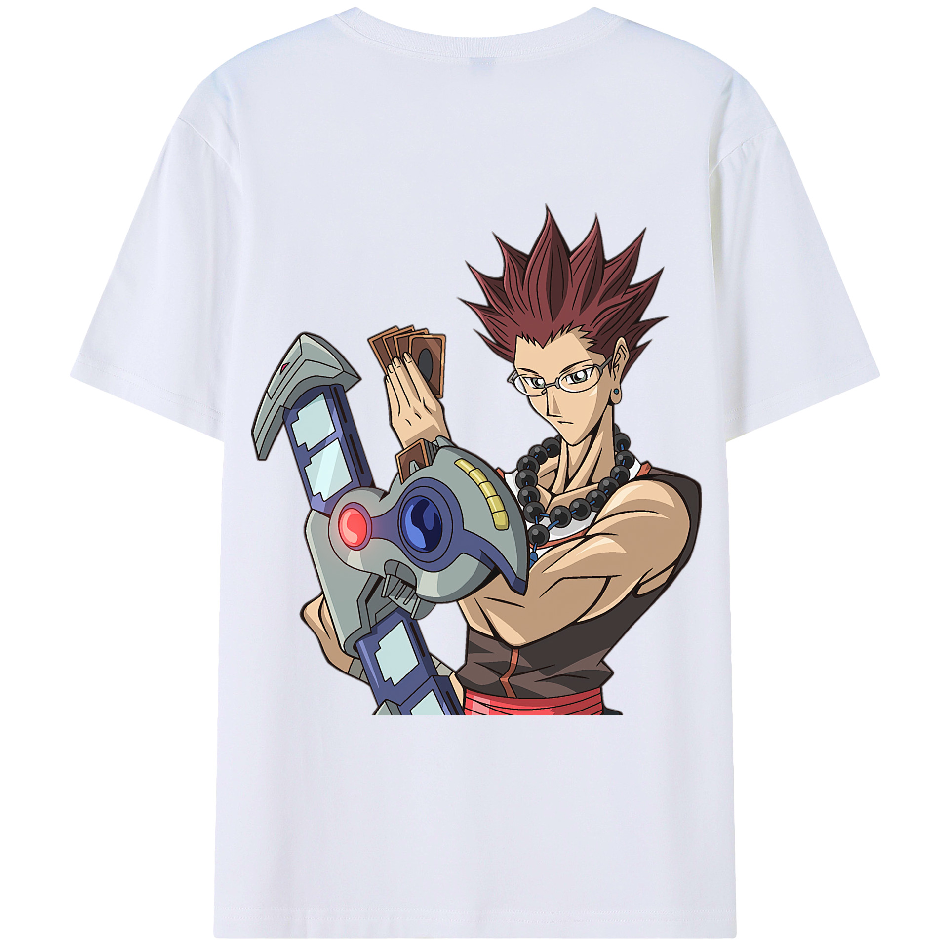 （画像用） 遊☆戯☆王 Yu-Gi-Oh! 綿100％ メンズ半袖Tシャツ（バックプリント） 通気性
