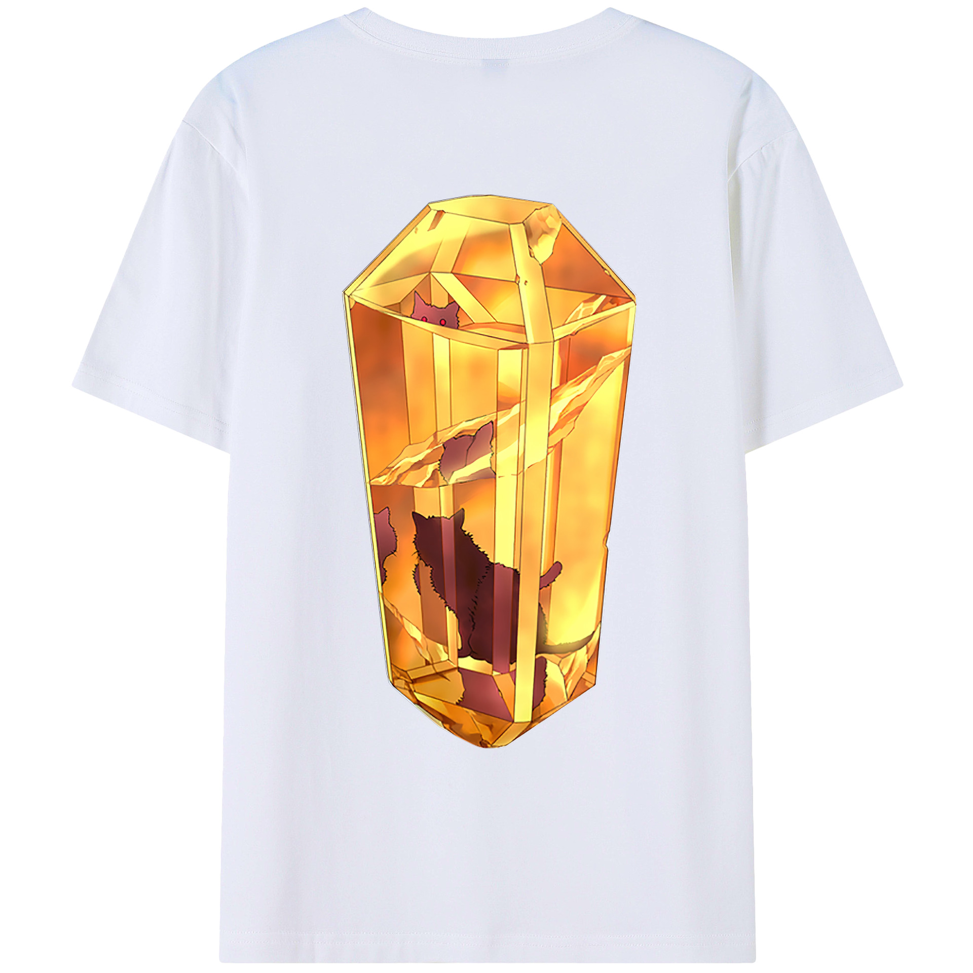 （画像用） 遊☆戯☆王 Yu-Gi-Oh! 綿100％ メンズ半袖Tシャツ（バックプリント） 通気性