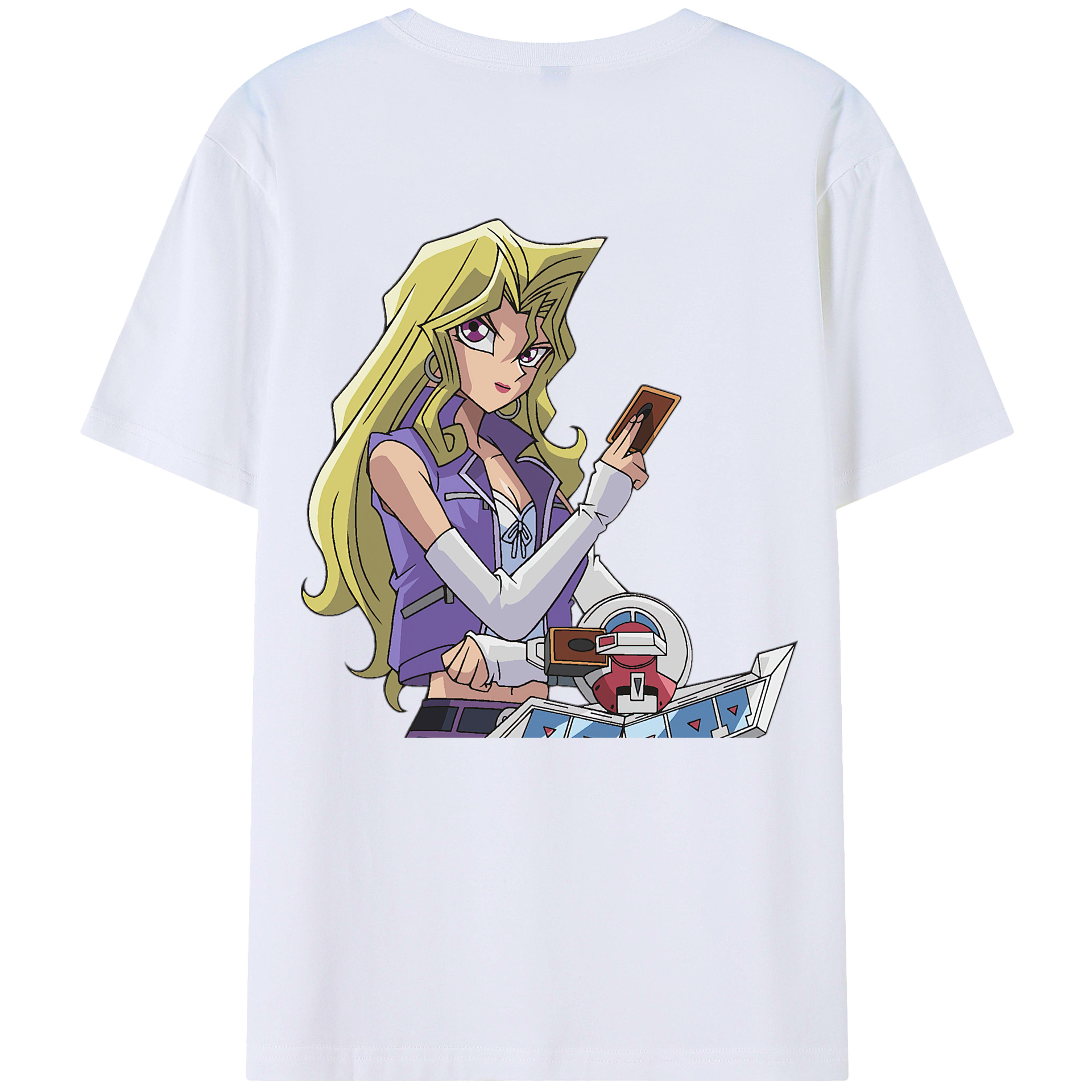 （画像用） 遊☆戯☆王 Yu-Gi-Oh! 綿100％ メンズ半袖Tシャツ（バックプリント） 通気性