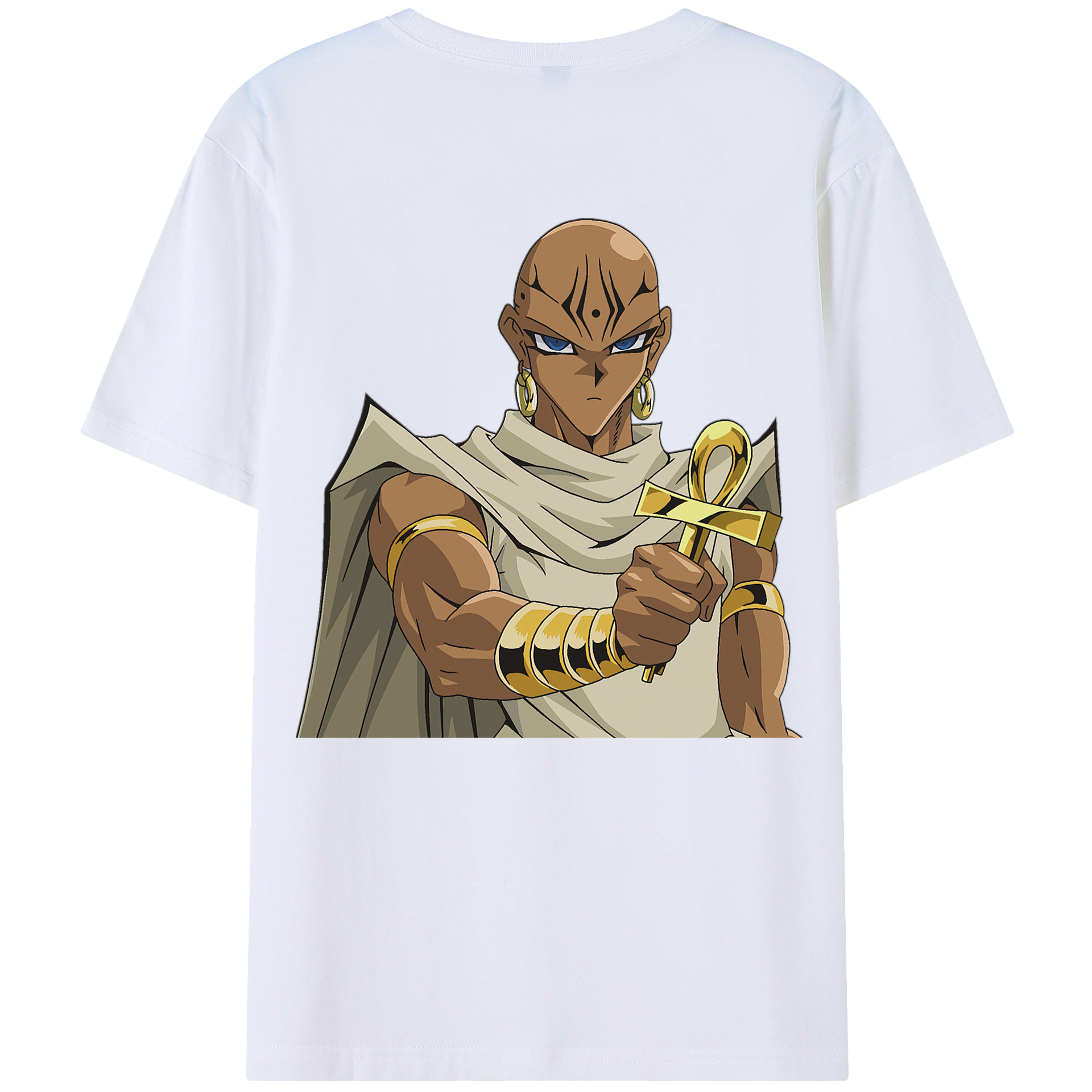 （画像用） 遊☆戯☆王 Yu-Gi-Oh! 綿100％ メンズ半袖Tシャツ（バックプリント） 通気性