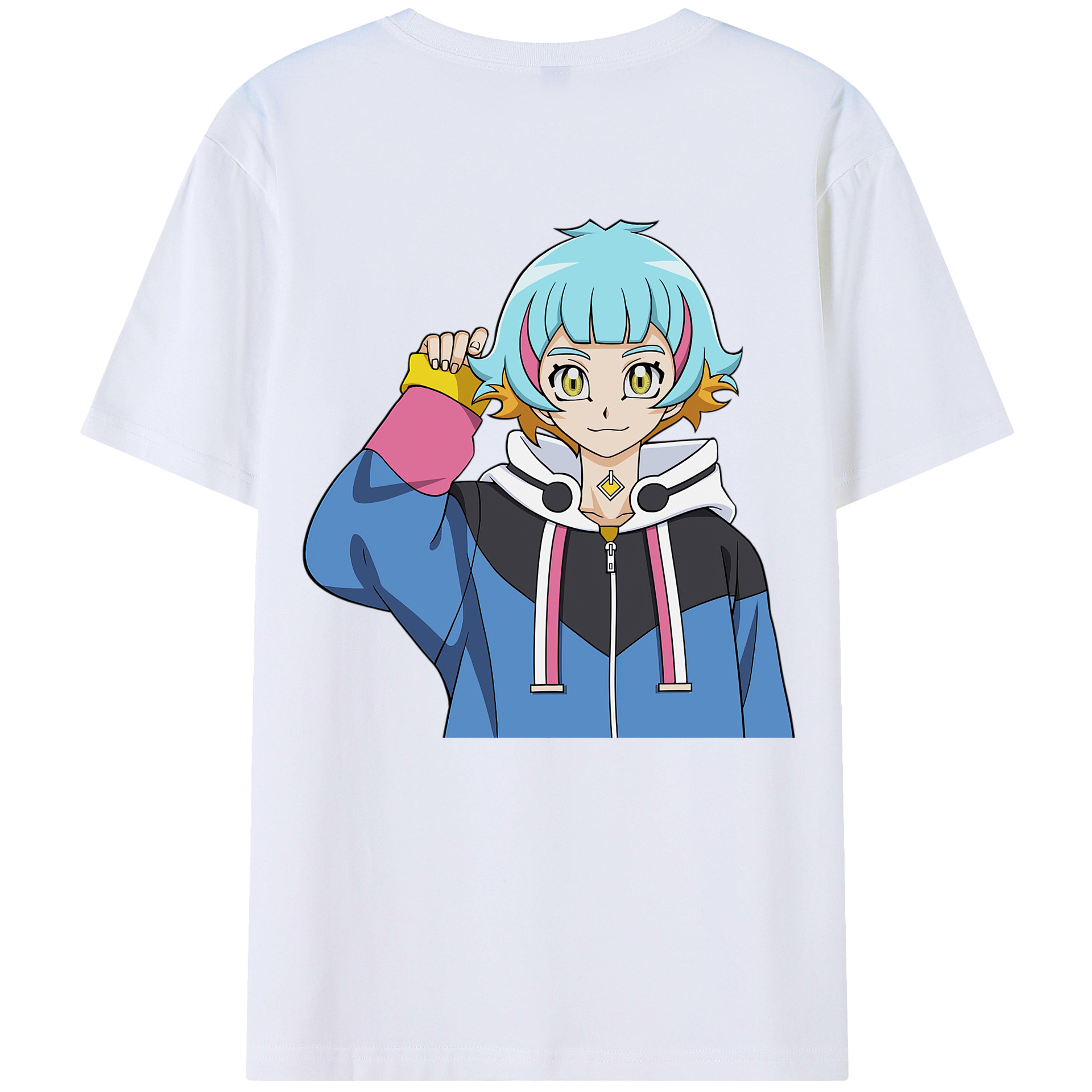 （画像用） 遊☆戯☆王 Yu-Gi-Oh! 綿100％ メンズ半袖Tシャツ（バックプリント） 通気性