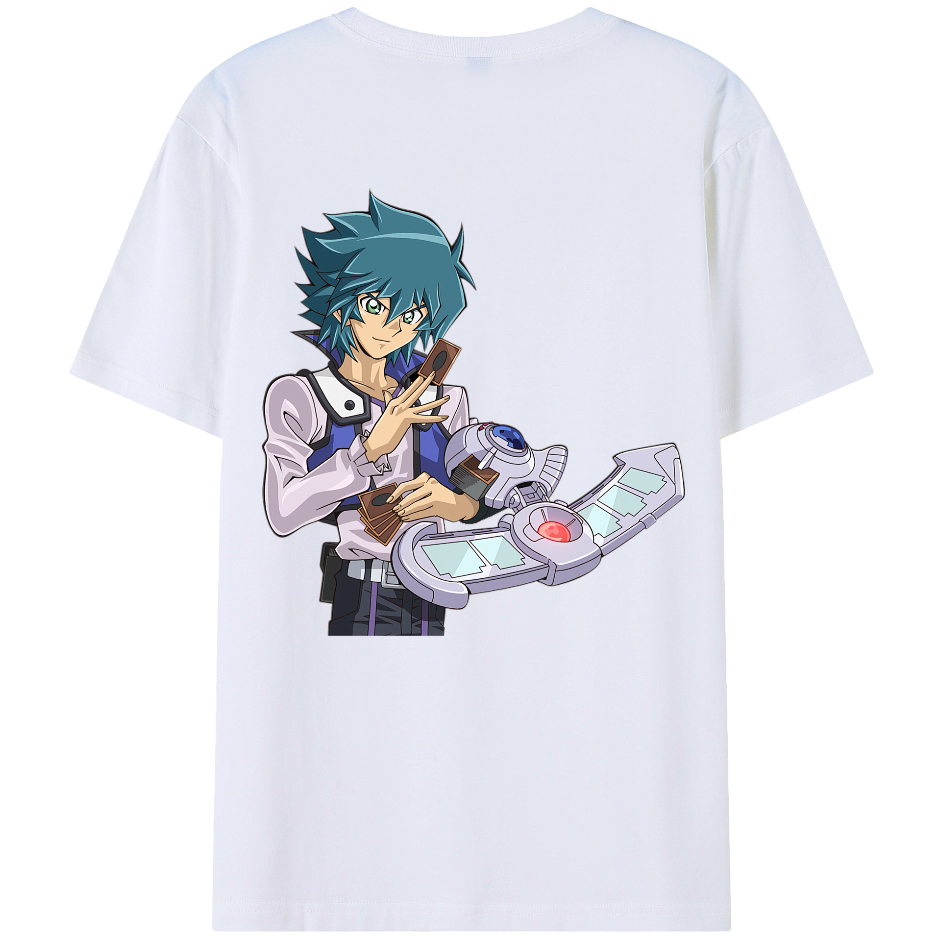 （画像用） 遊☆戯☆王 Yu-Gi-Oh! 綿100％ メンズ半袖Tシャツ（バックプリント） 通気性