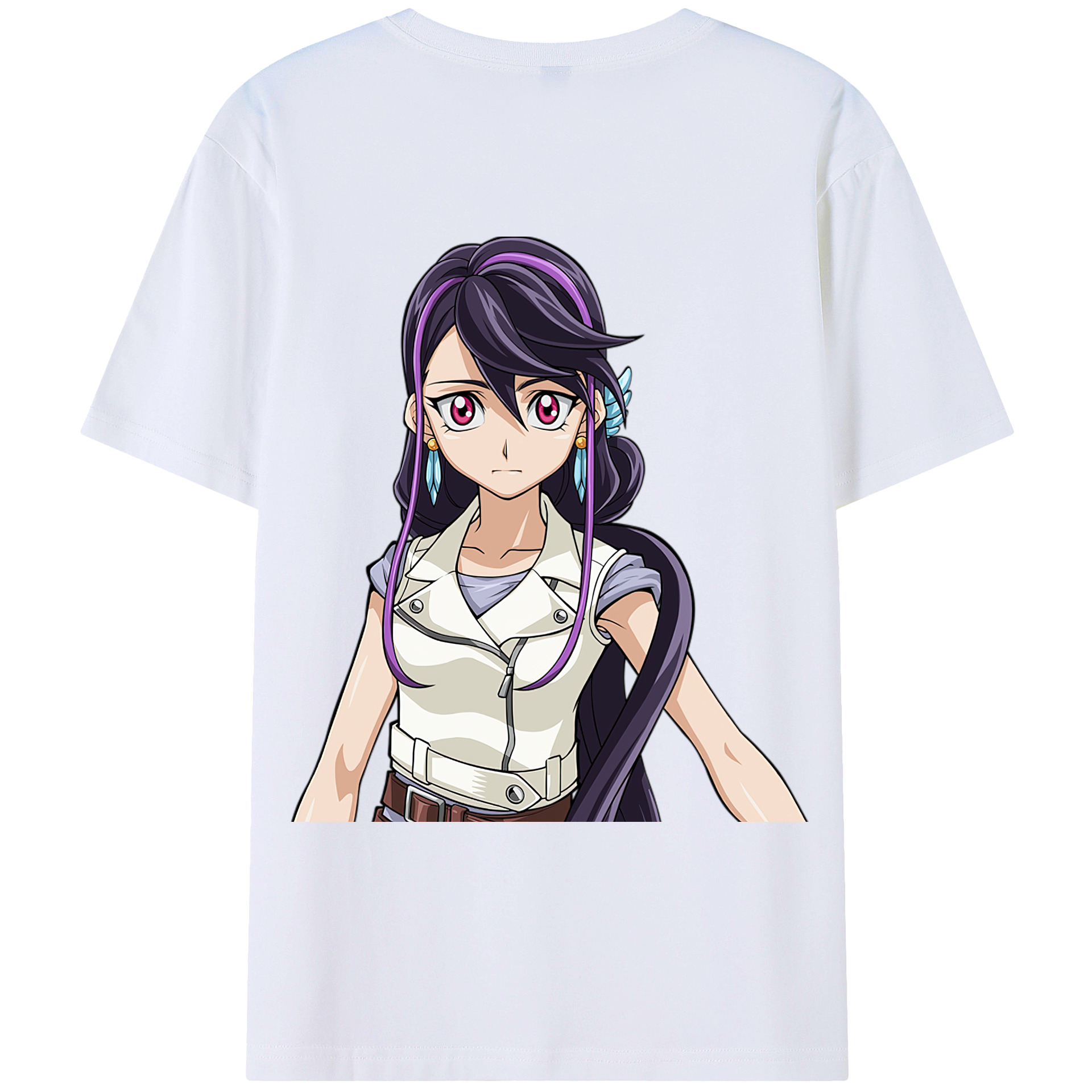 （画像用） 遊☆戯☆王 Yu-Gi-Oh! 綿100％ メンズ半袖Tシャツ（バックプリント） 通気性