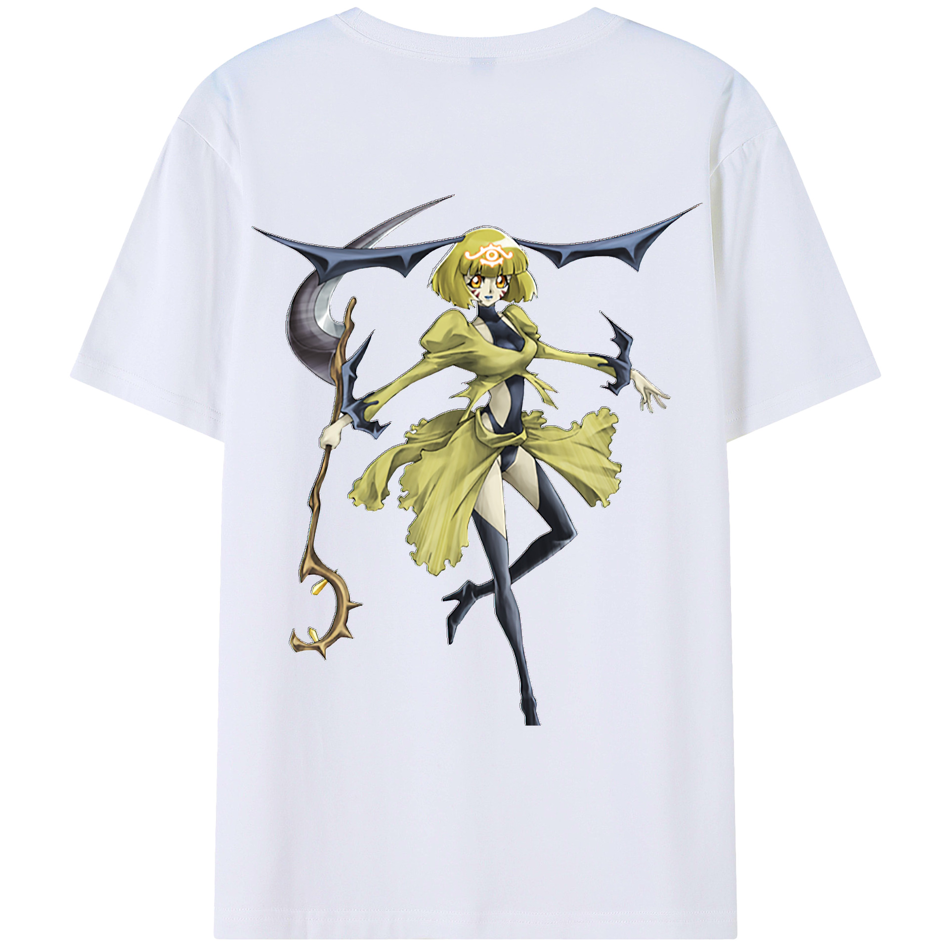 （画像用） 遊☆戯☆王 Yu-Gi-Oh! 綿100％ メンズ半袖Tシャツ（バックプリント） 通気性