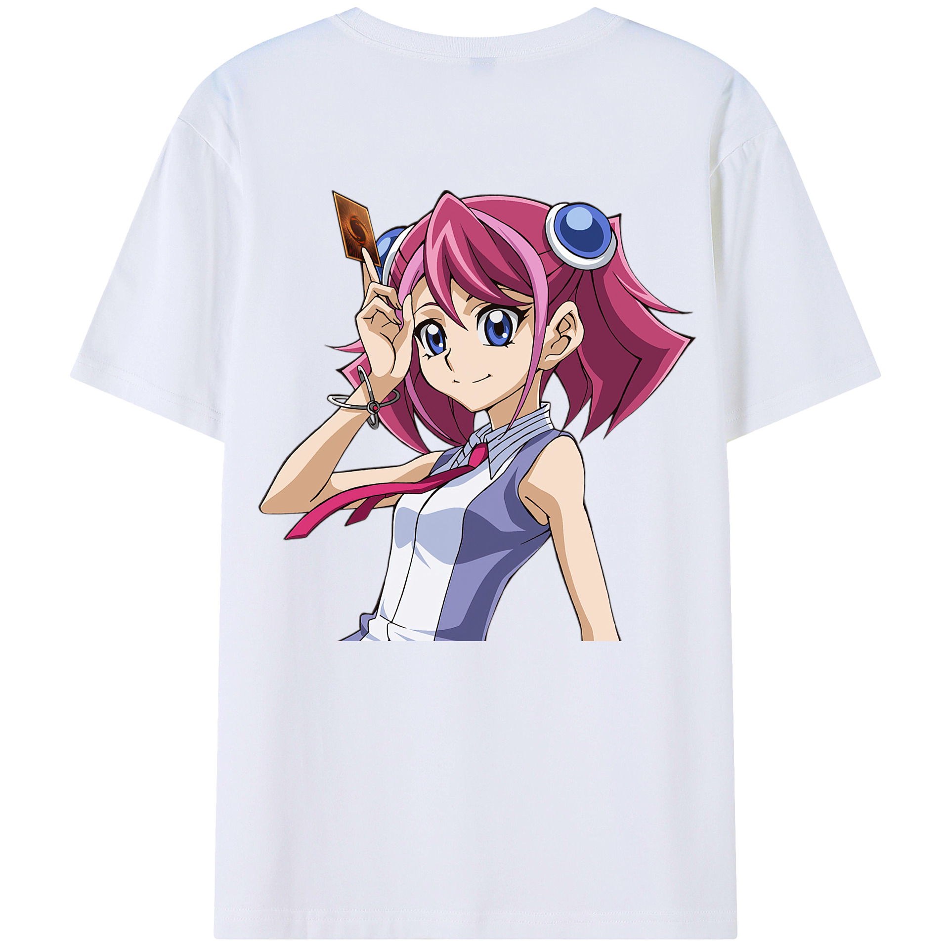 （画像用） 遊☆戯☆王 Yu-Gi-Oh! 綿100％ メンズ半袖Tシャツ（バックプリント） 通気性