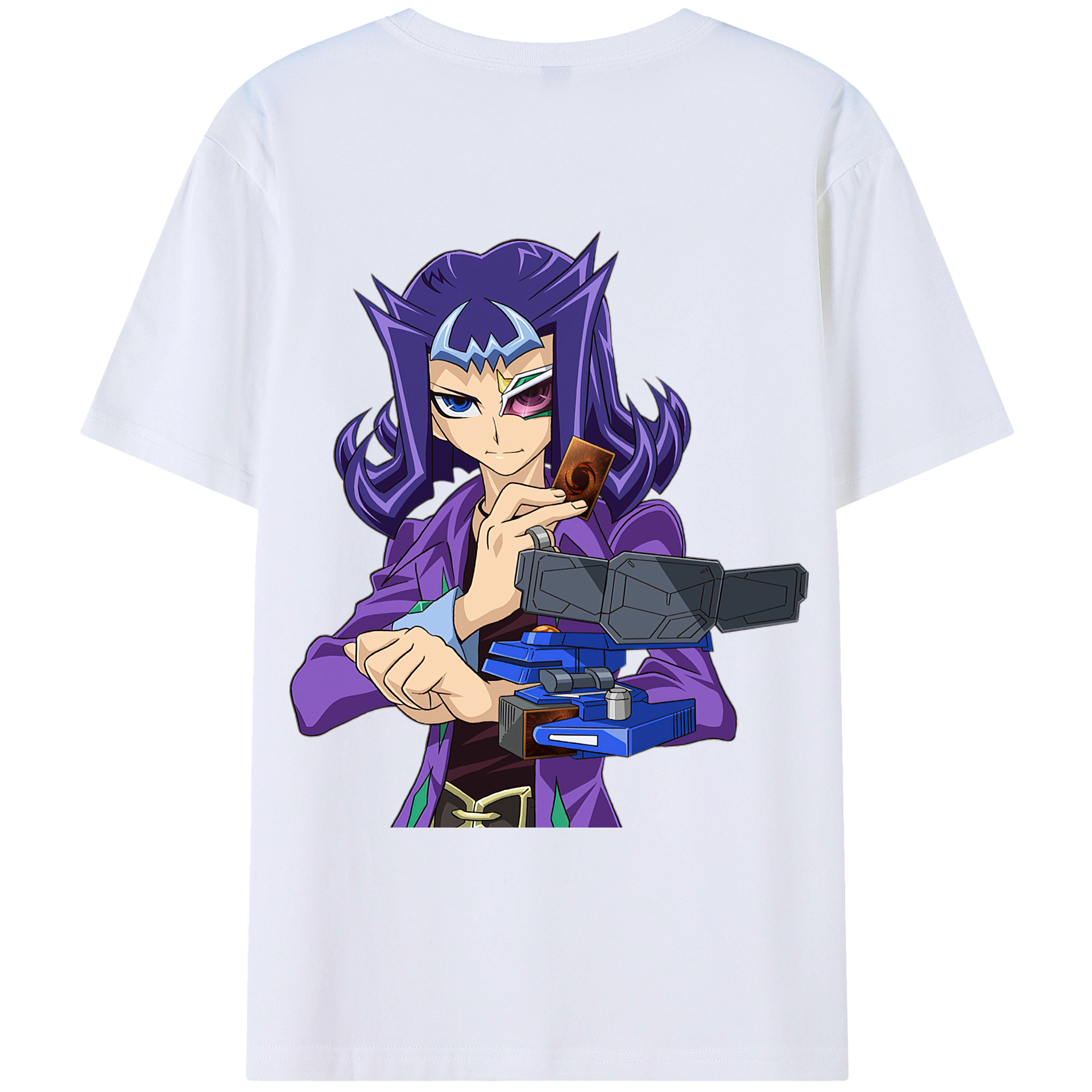 （画像用） 遊☆戯☆王 Yu-Gi-Oh! 綿100％ メンズ半袖Tシャツ（バックプリント） 通気性