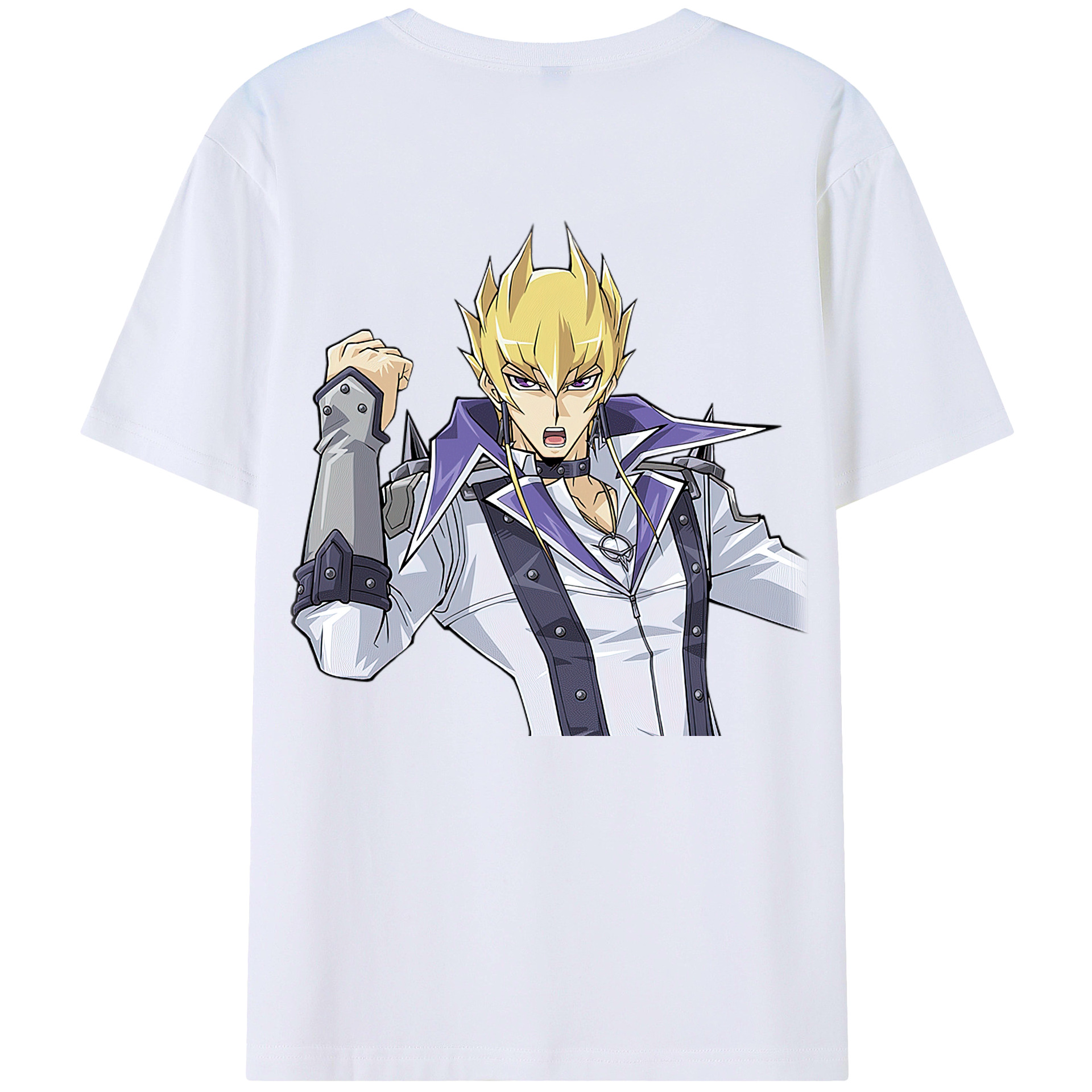 （画像用） 遊☆戯☆王 Yu-Gi-Oh! 綿100％ メンズ半袖Tシャツ（バックプリント） 通気性