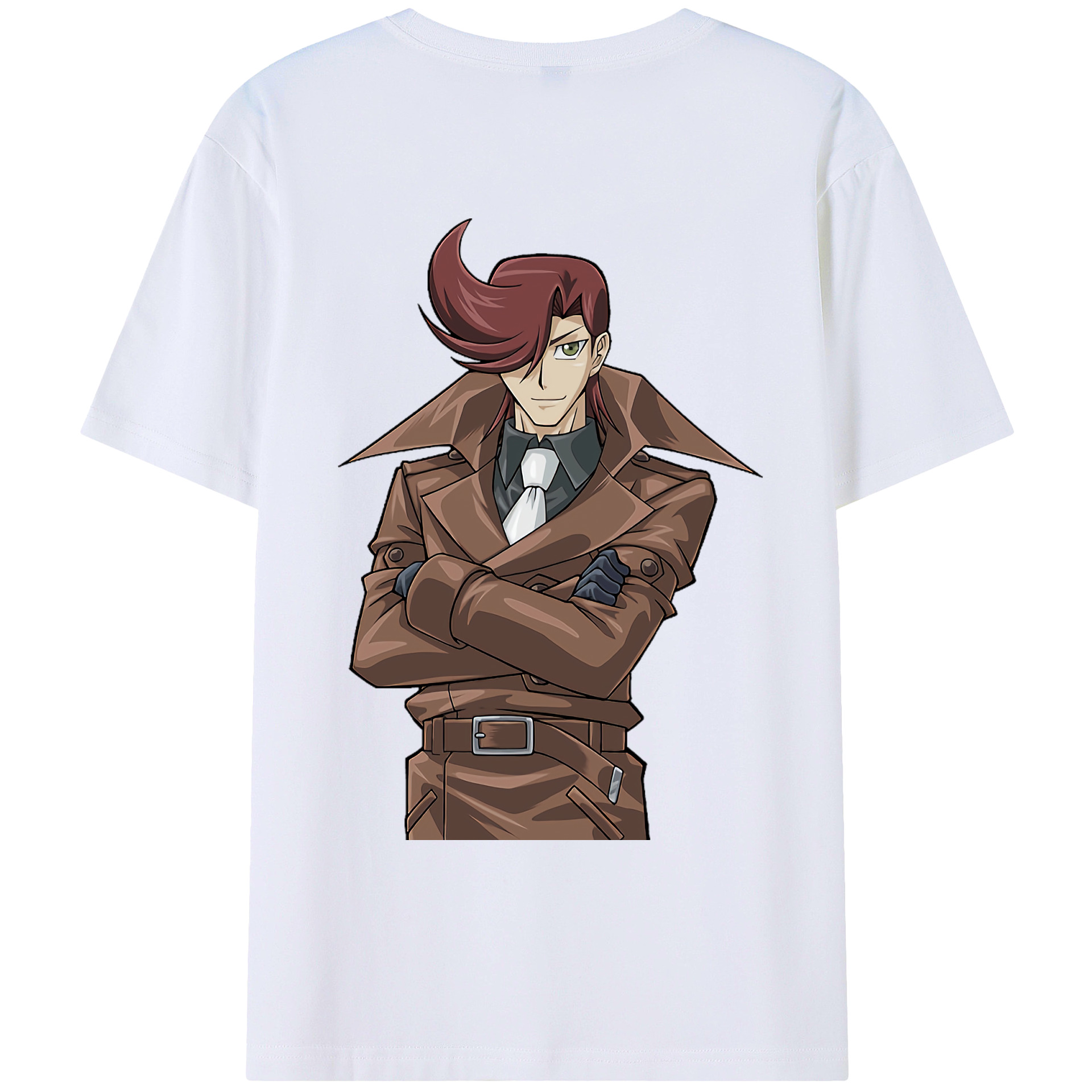 （画像用） 遊☆戯☆王 Yu-Gi-Oh! 綿100％ メンズ半袖Tシャツ（バックプリント） 通気性