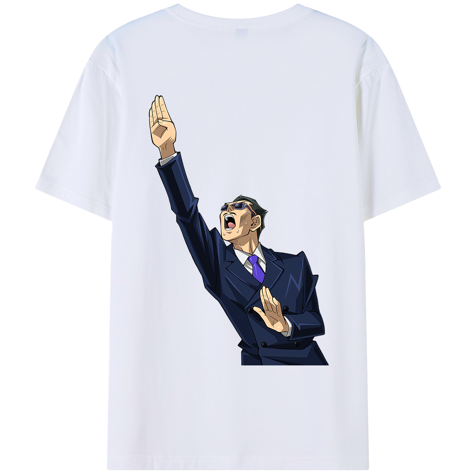 （画像用） 遊☆戯☆王 Yu-Gi-Oh! 綿100％ メンズ半袖Tシャツ（バックプリント） 通気性