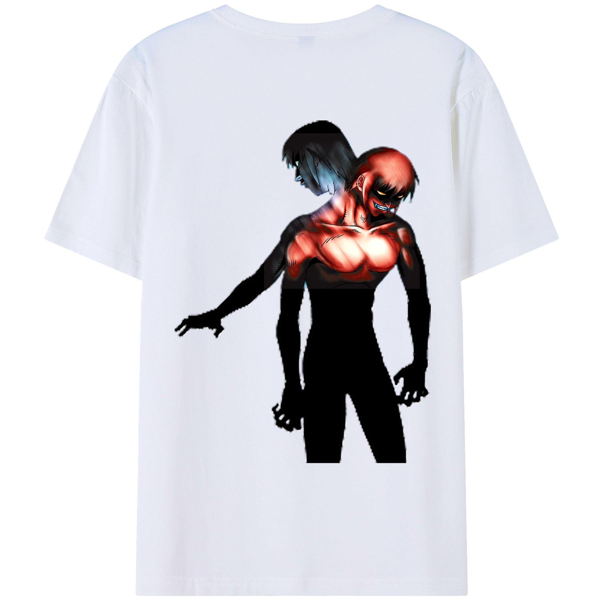 （画像用） 遊☆戯☆王 Yu-Gi-Oh! 綿100％ メンズ半袖Tシャツ（バックプリント） 通気性
