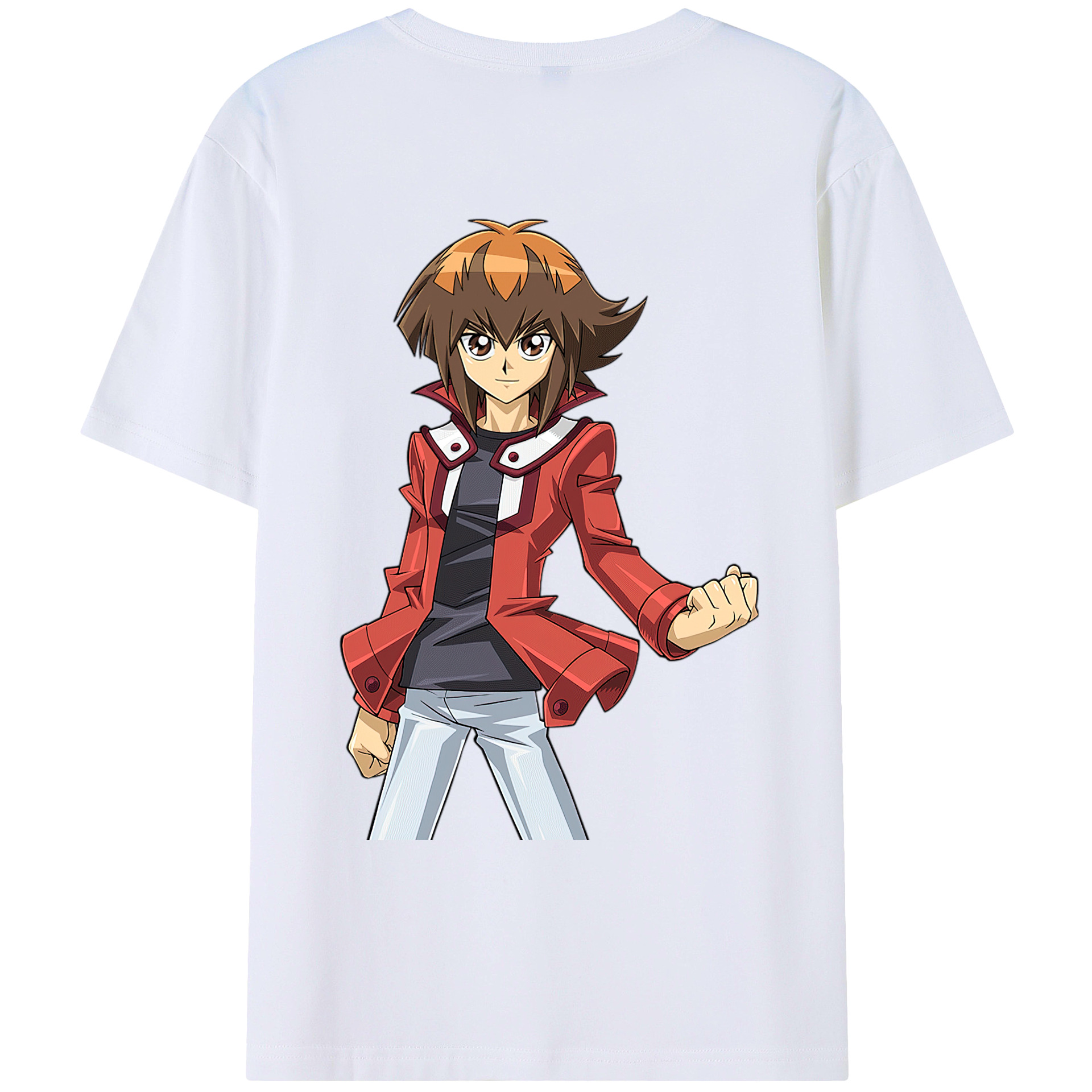 （画像用） 遊☆戯☆王 Yu-Gi-Oh! 綿100％ メンズ半袖Tシャツ（バックプリント） 通気性